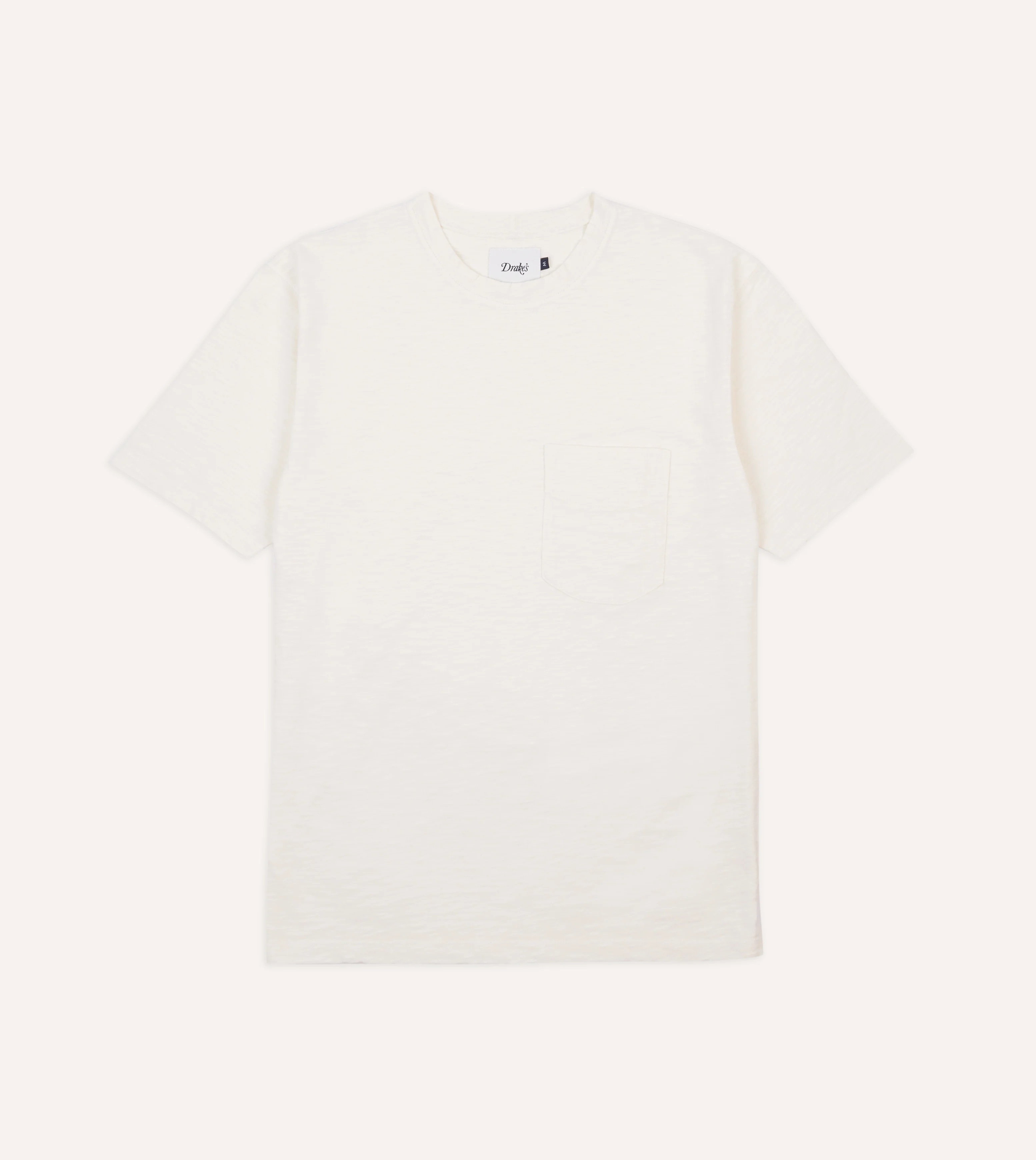 Antique White Flamé Cotton Crew Neck Hiking T-Shirt