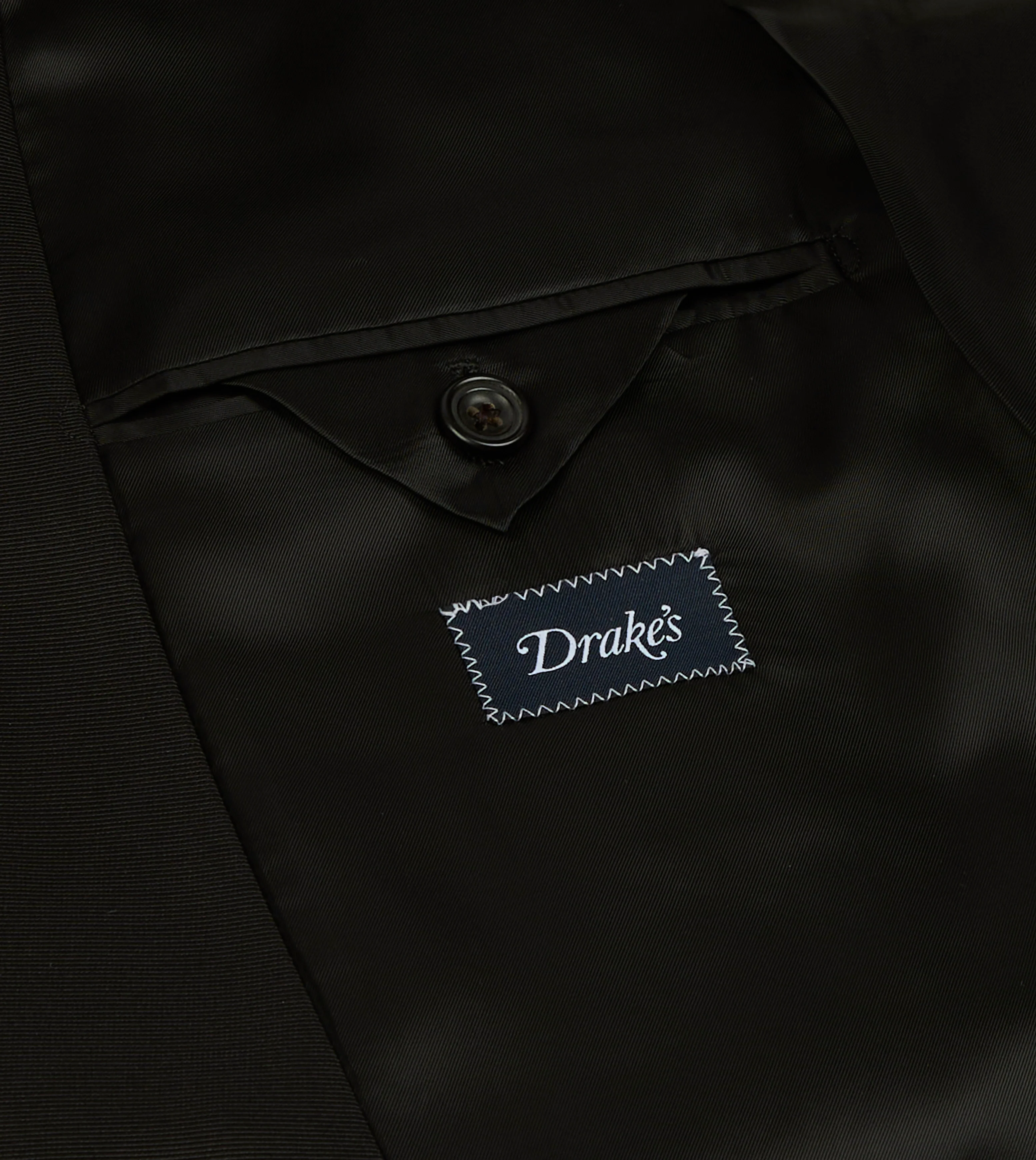 Black Barathea Wool Double-Breasted Dinner Jacket - Image 7