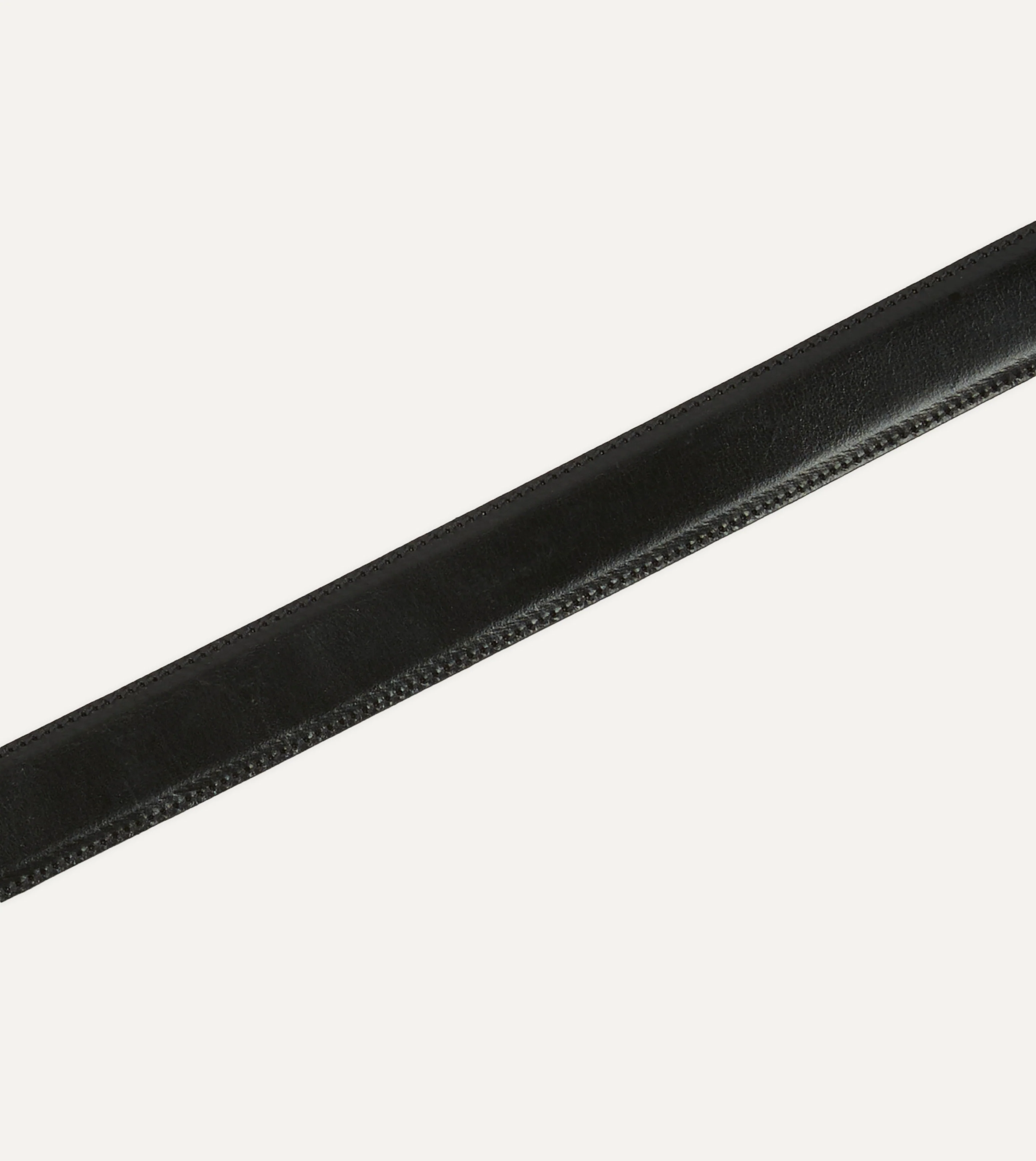 Black Bridle Calf Leather Western Belt - Image 4