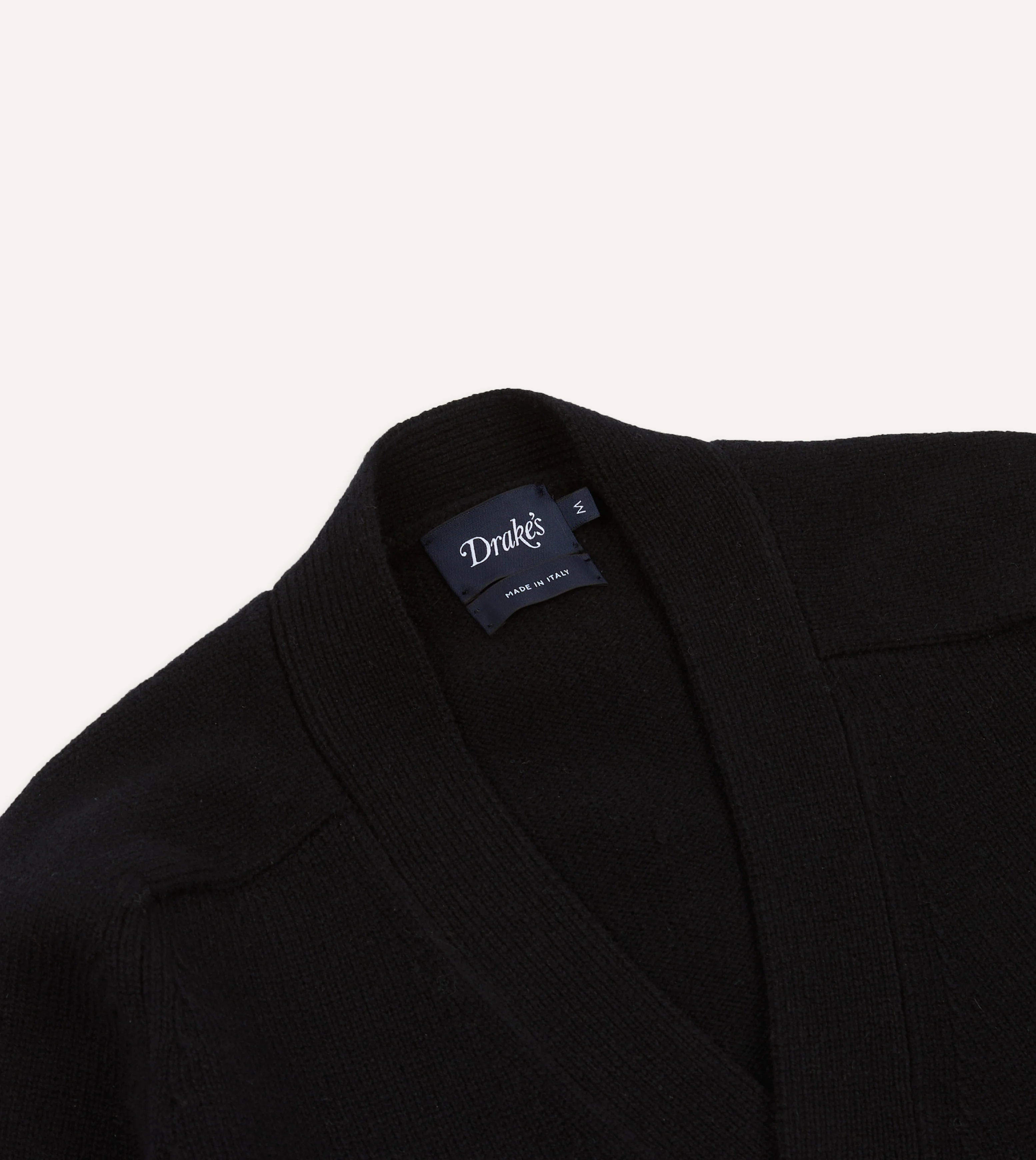 Black Lambswool 6 Button Cardigan - Image 3