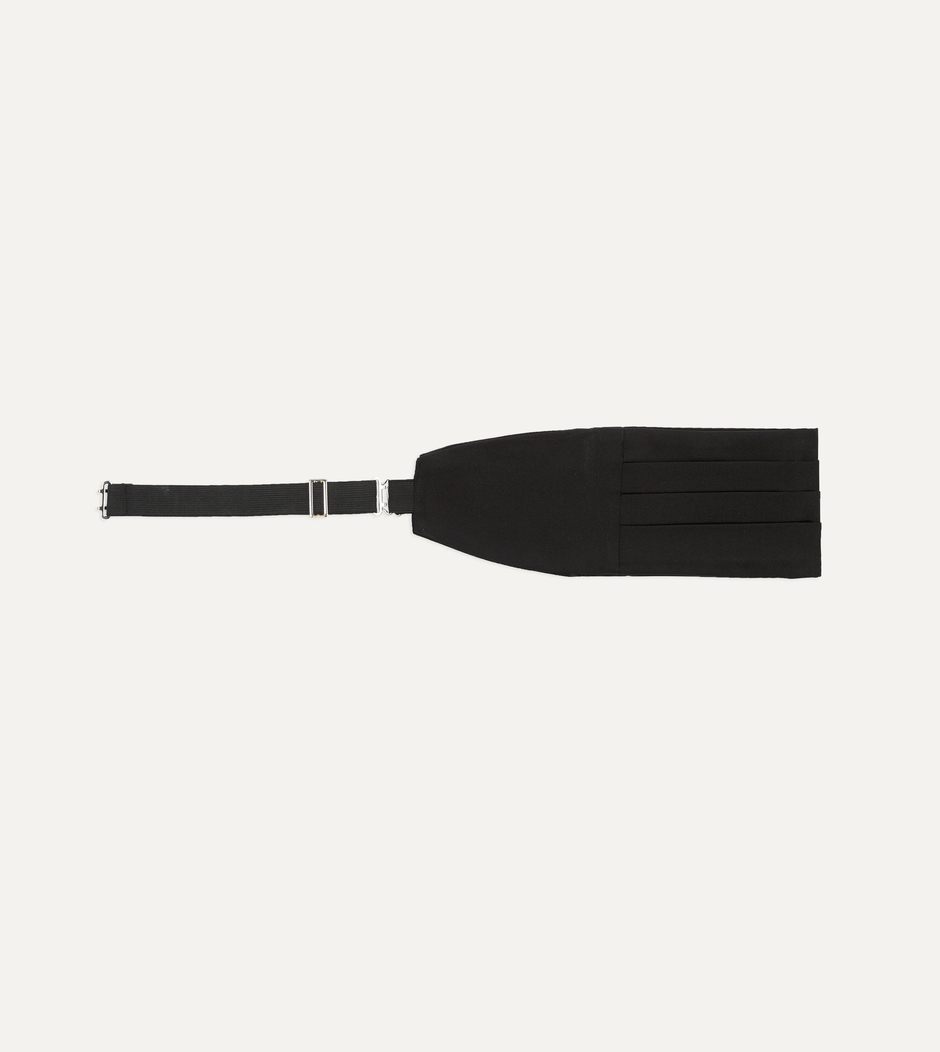 Black Silk Barathea Cummerbund - Image 3
