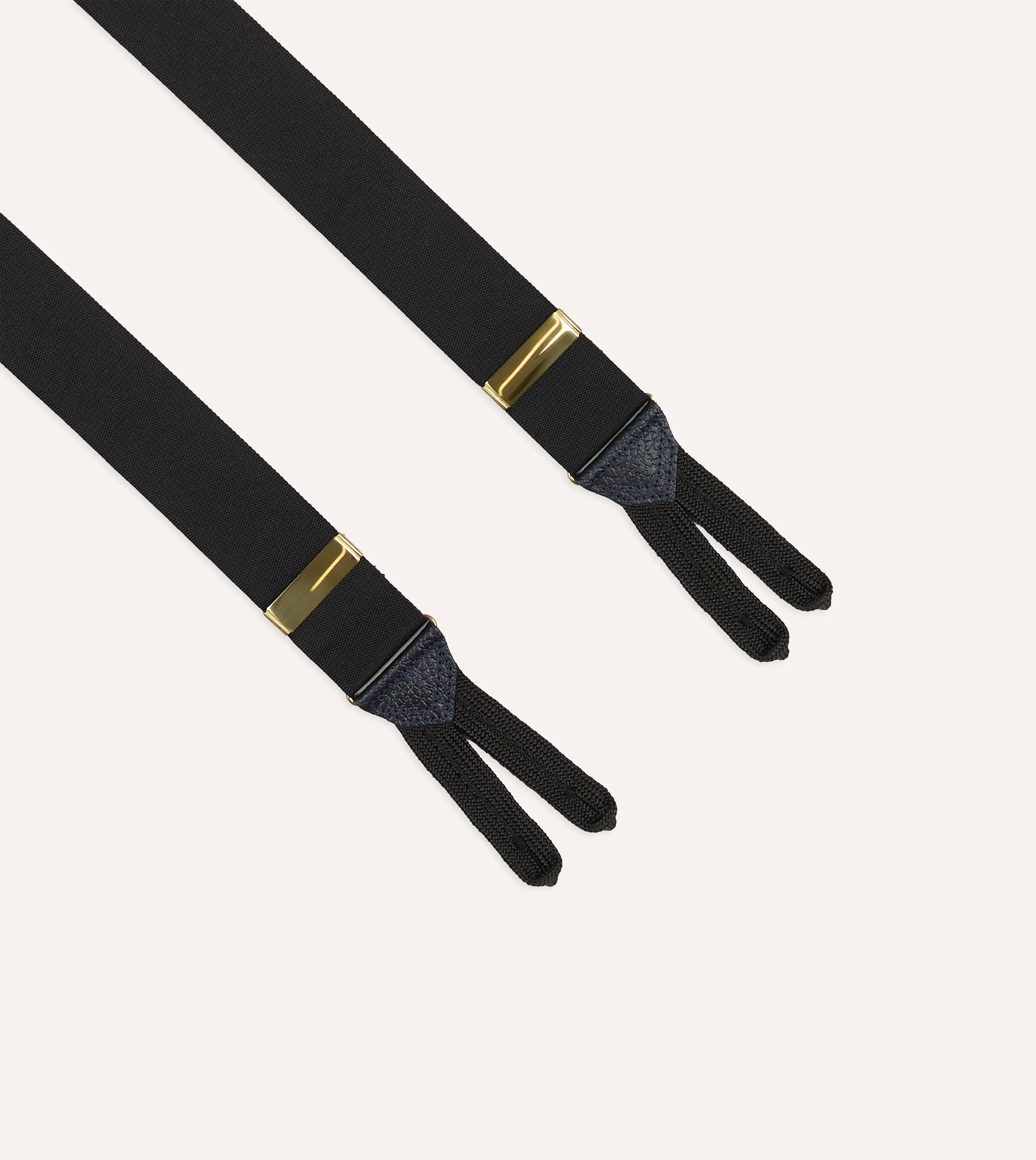 Black Silk Trouser Braces - Image 4