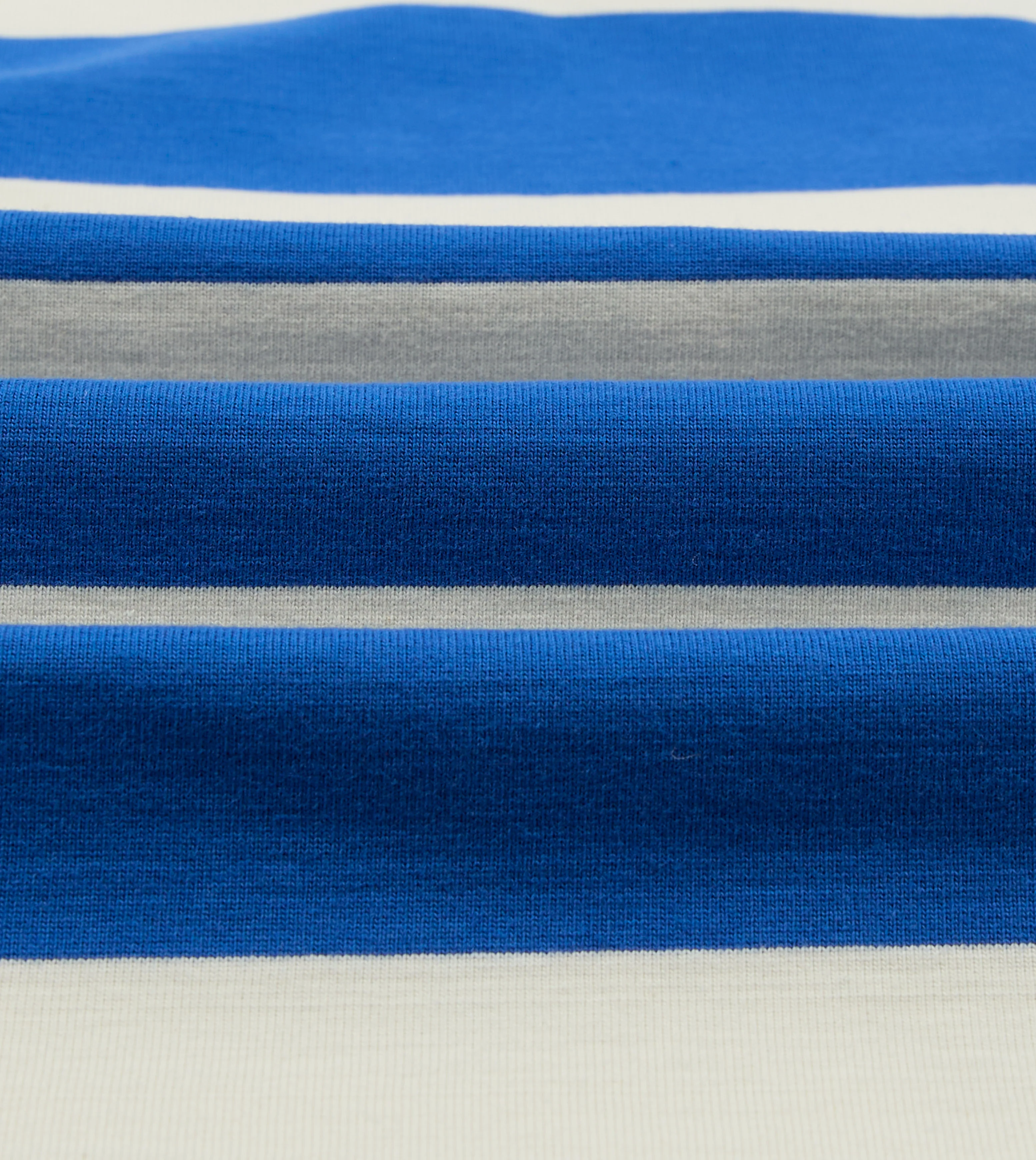Blue and White Stripe Raglan Sleeve Hiking T-Shirt - Image 2