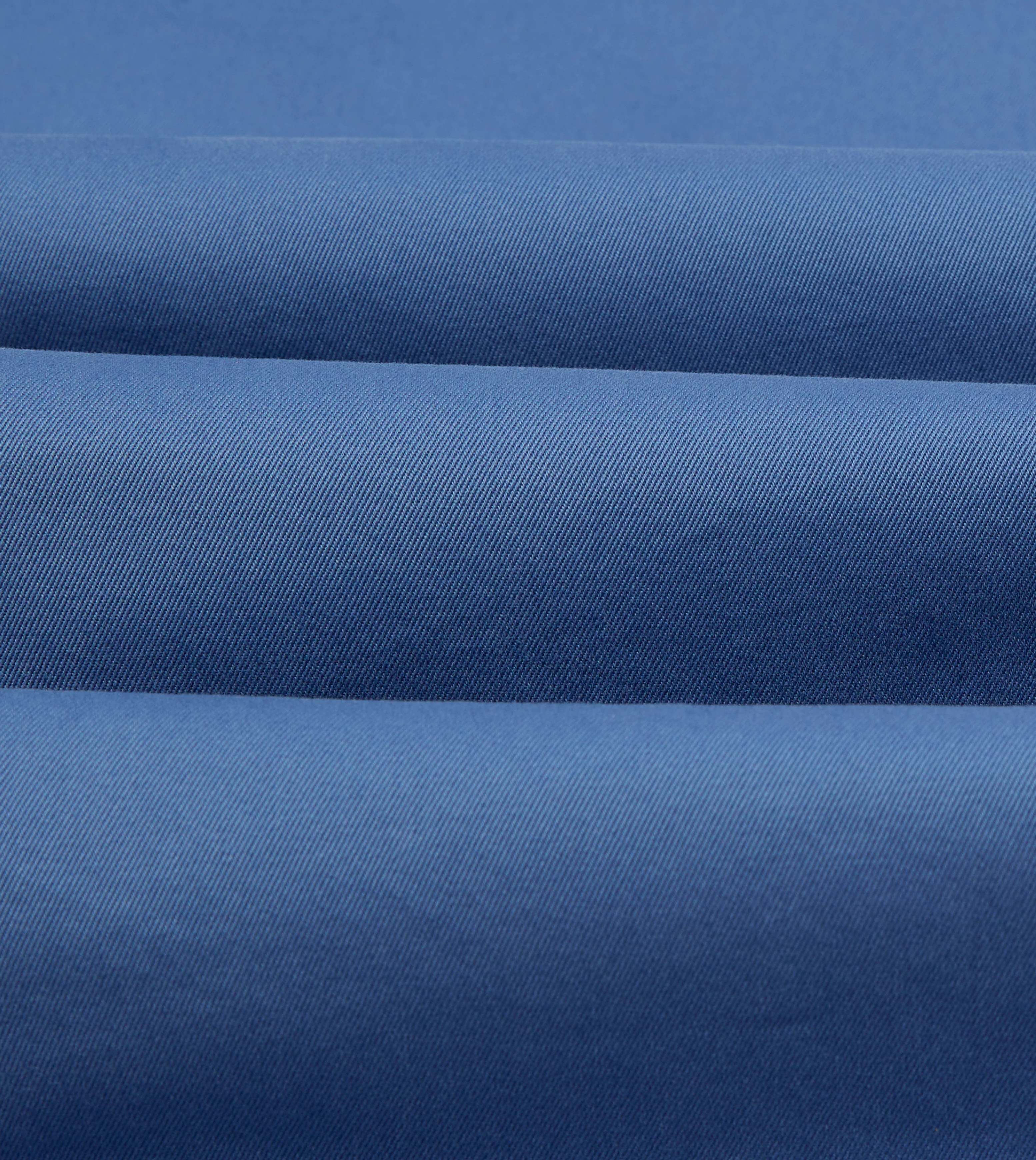 Blue Cotton Long Point Collar Work Shirt - Image 4