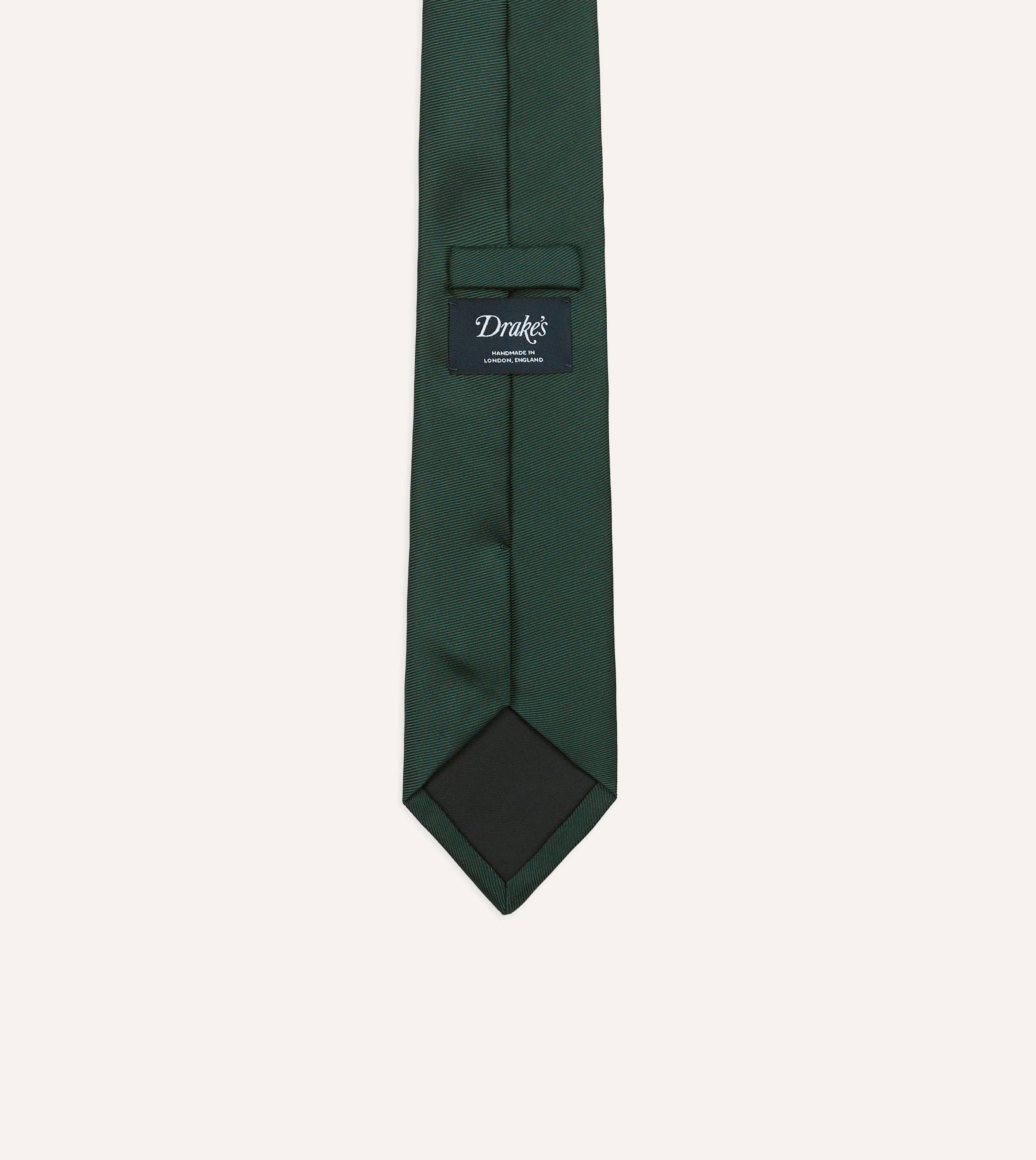 Bottle Green 50oz Silk Twill Tipped Tie - Image 3