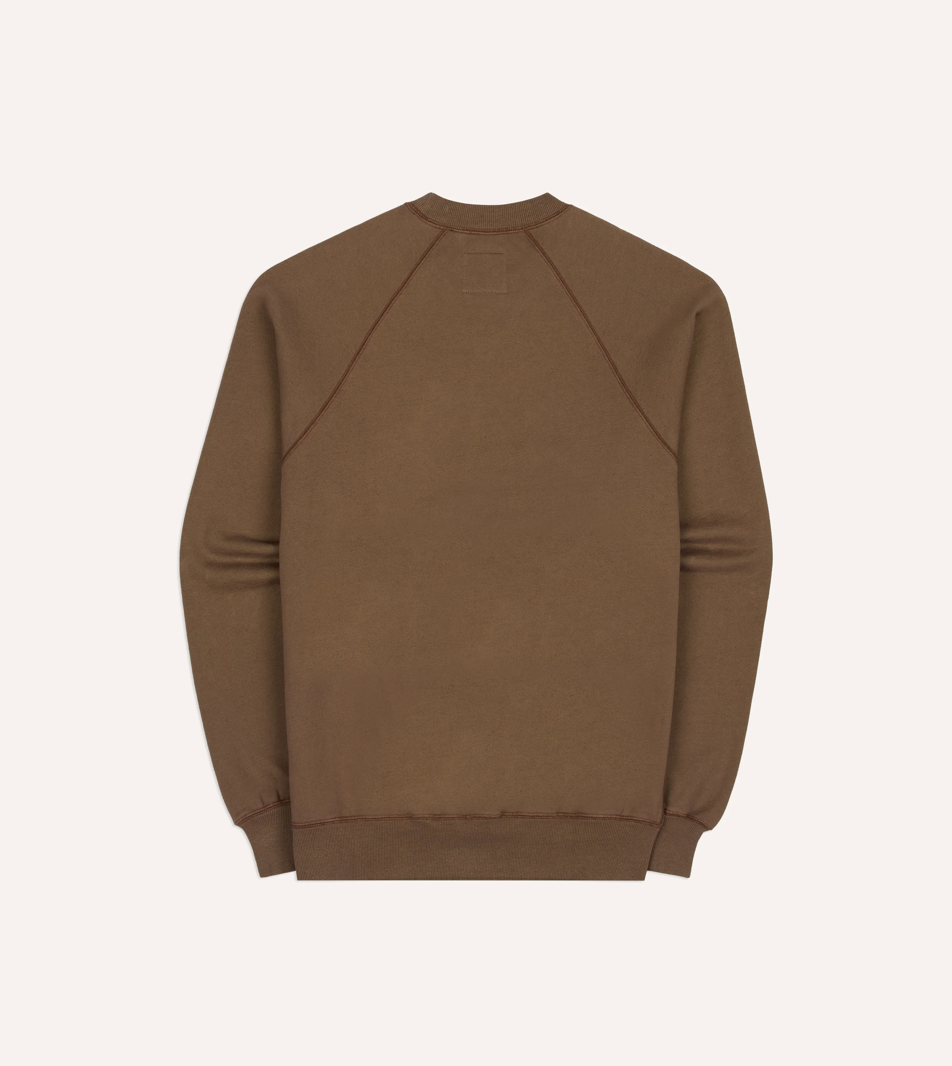 Brown Cotton-Hemp Raglan Sweatshirt - Image 6