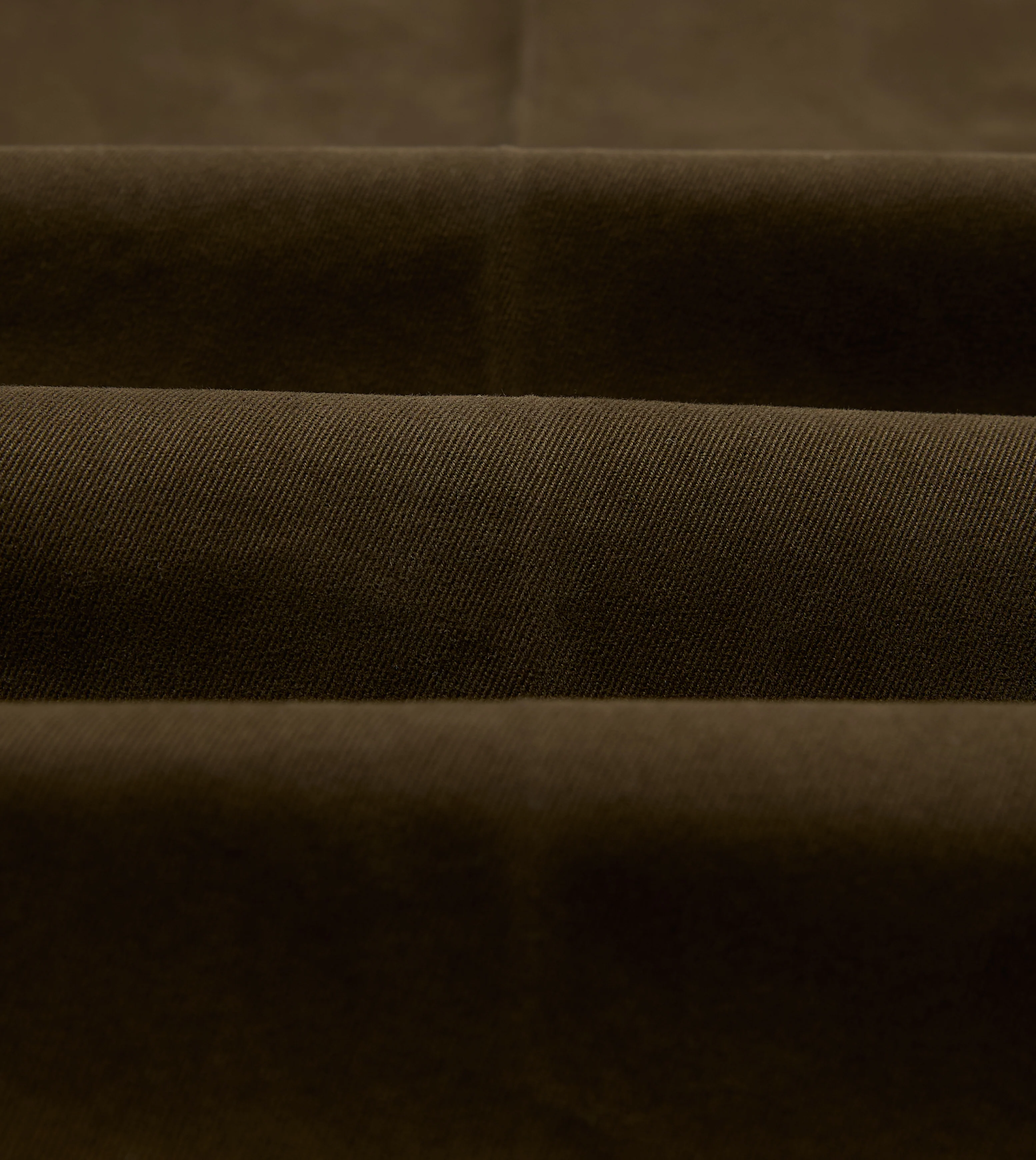 Brown Heavy Cotton Flat Front Chino - Image 2
