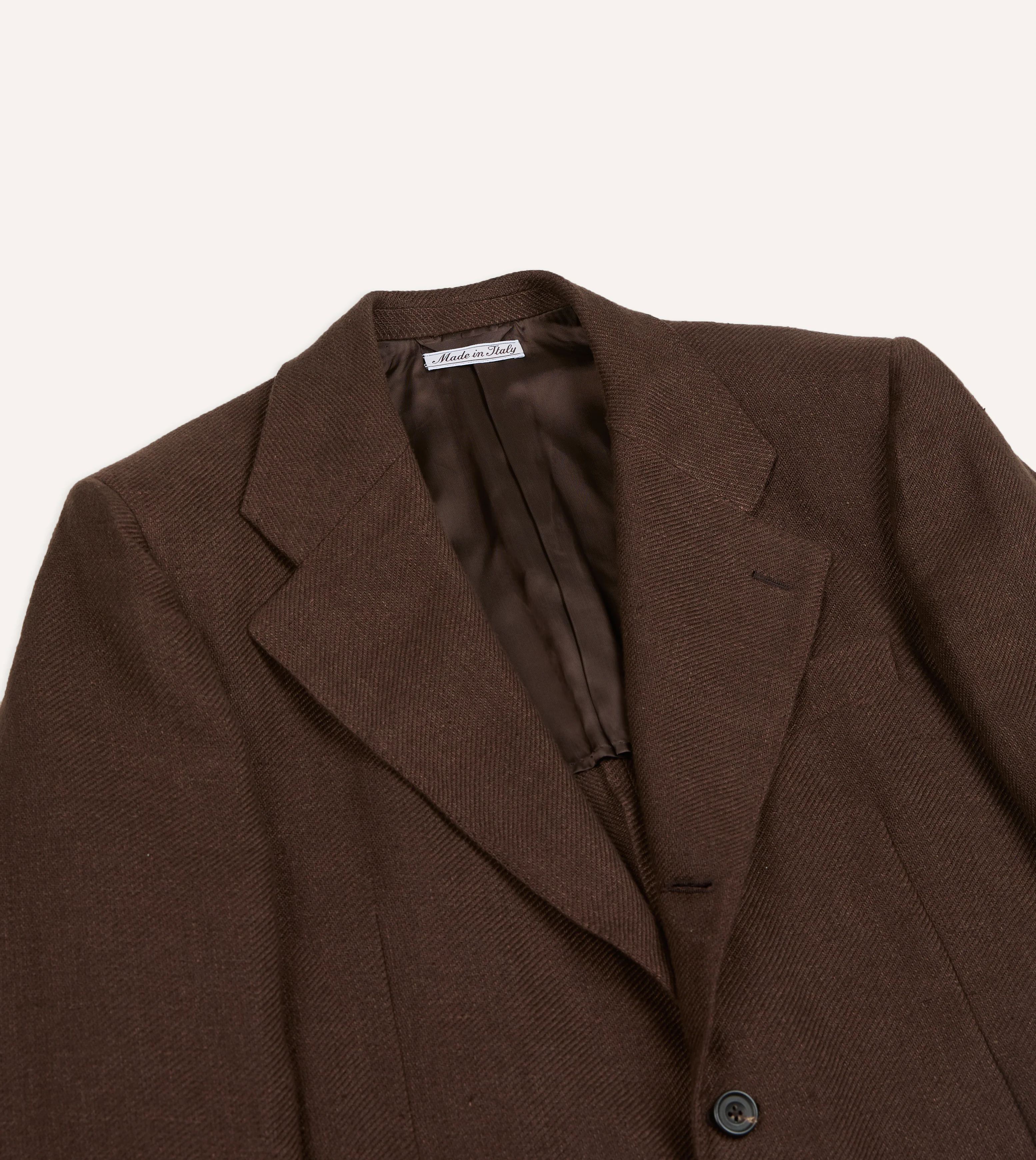 Brown Linen Blazer - Image 4