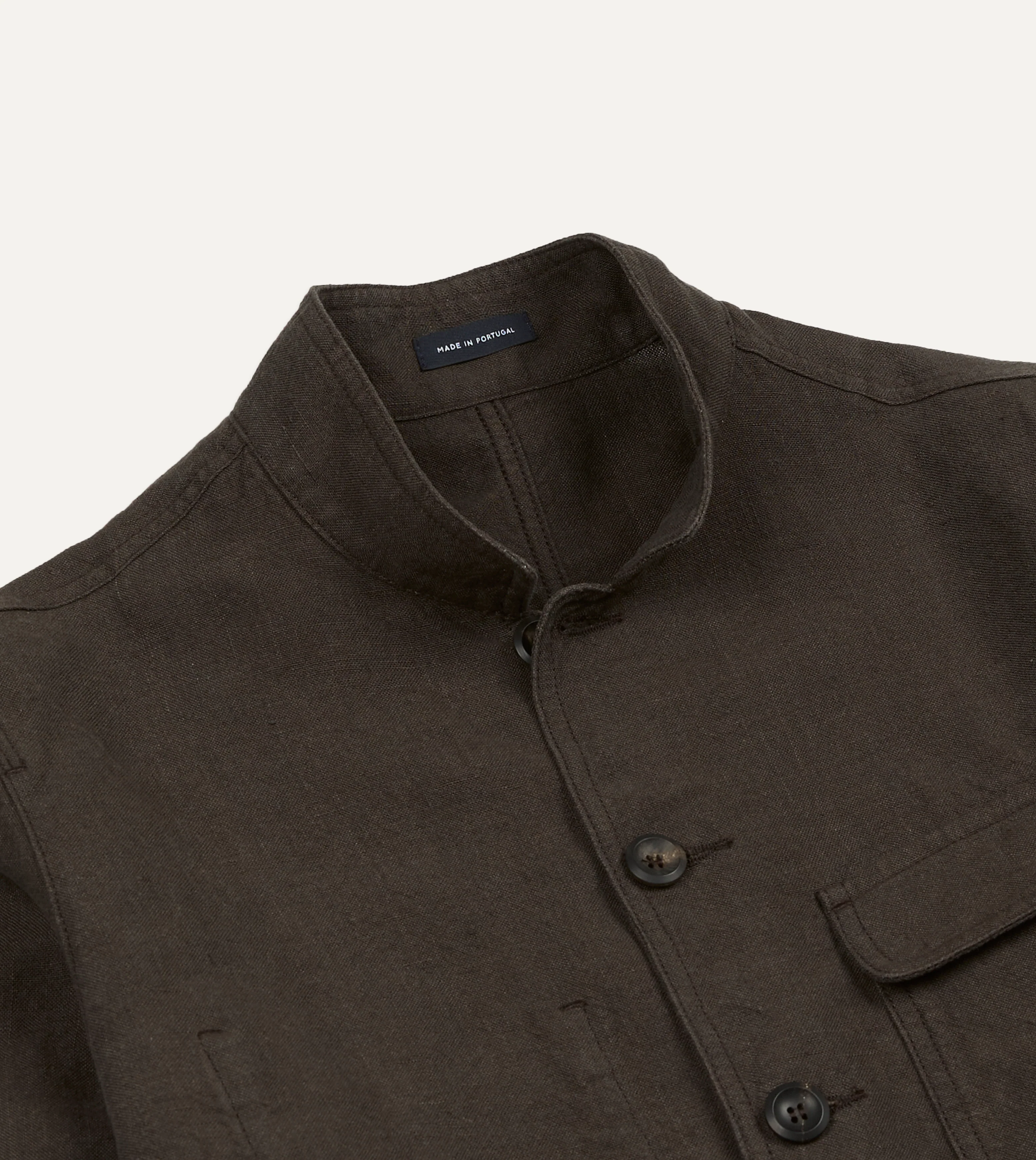 Brown Linen Forestière Jacket - Image 4