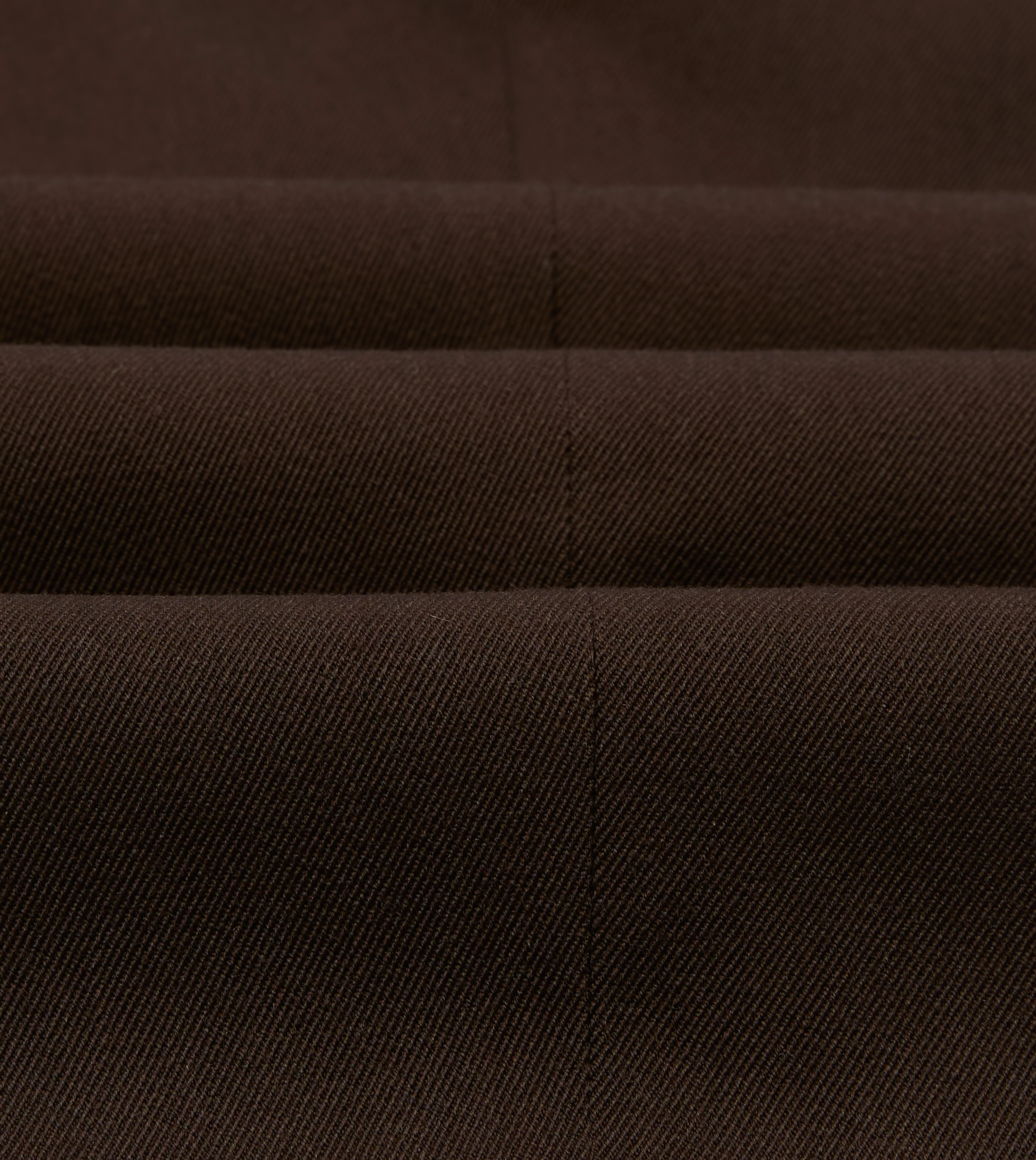 Brown Wool-Cotton Single Pleat Trouser - Image 2
