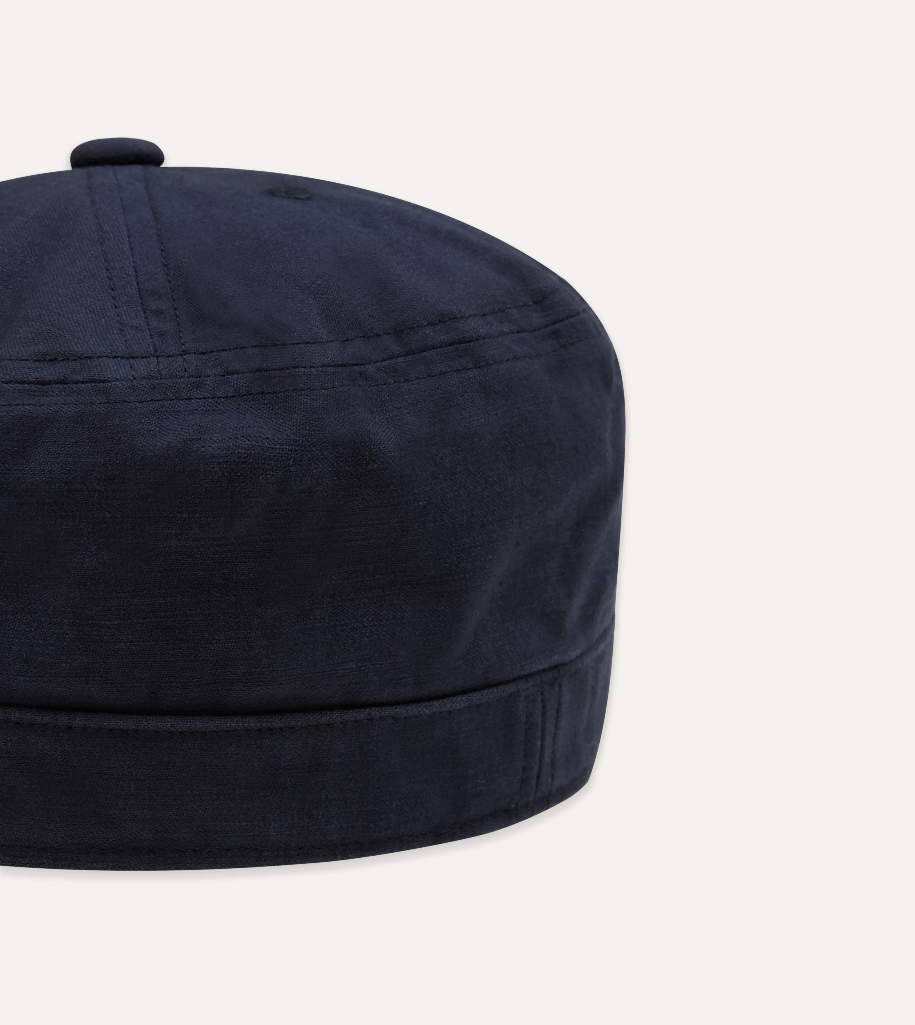 Câbleami Navy Light Back Satin Cotton Metro Hat - Image 3