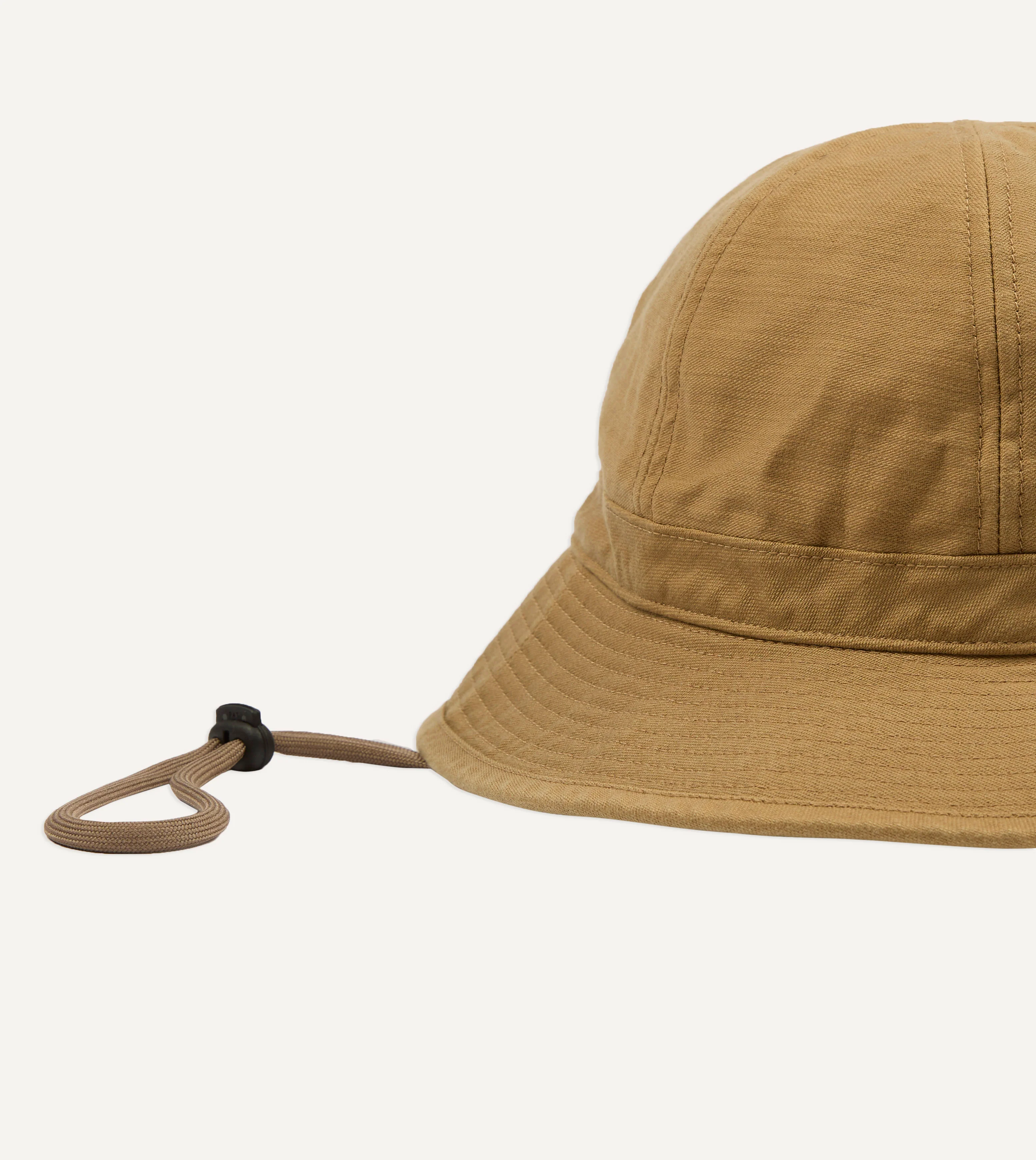 Câbleami Tan Baker Back Satin Cotton Metro Hat - Image 2