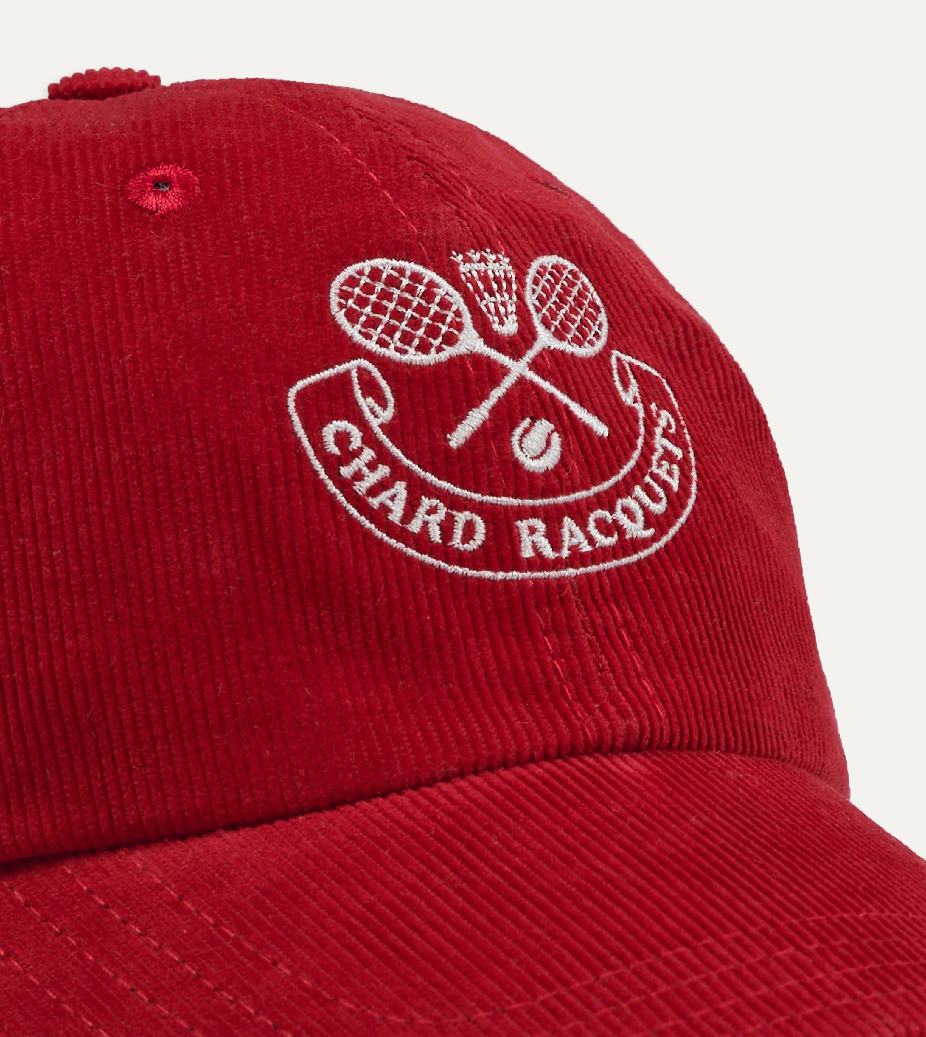 Chard Racquets Corduroy Baseball Cap - Image 4