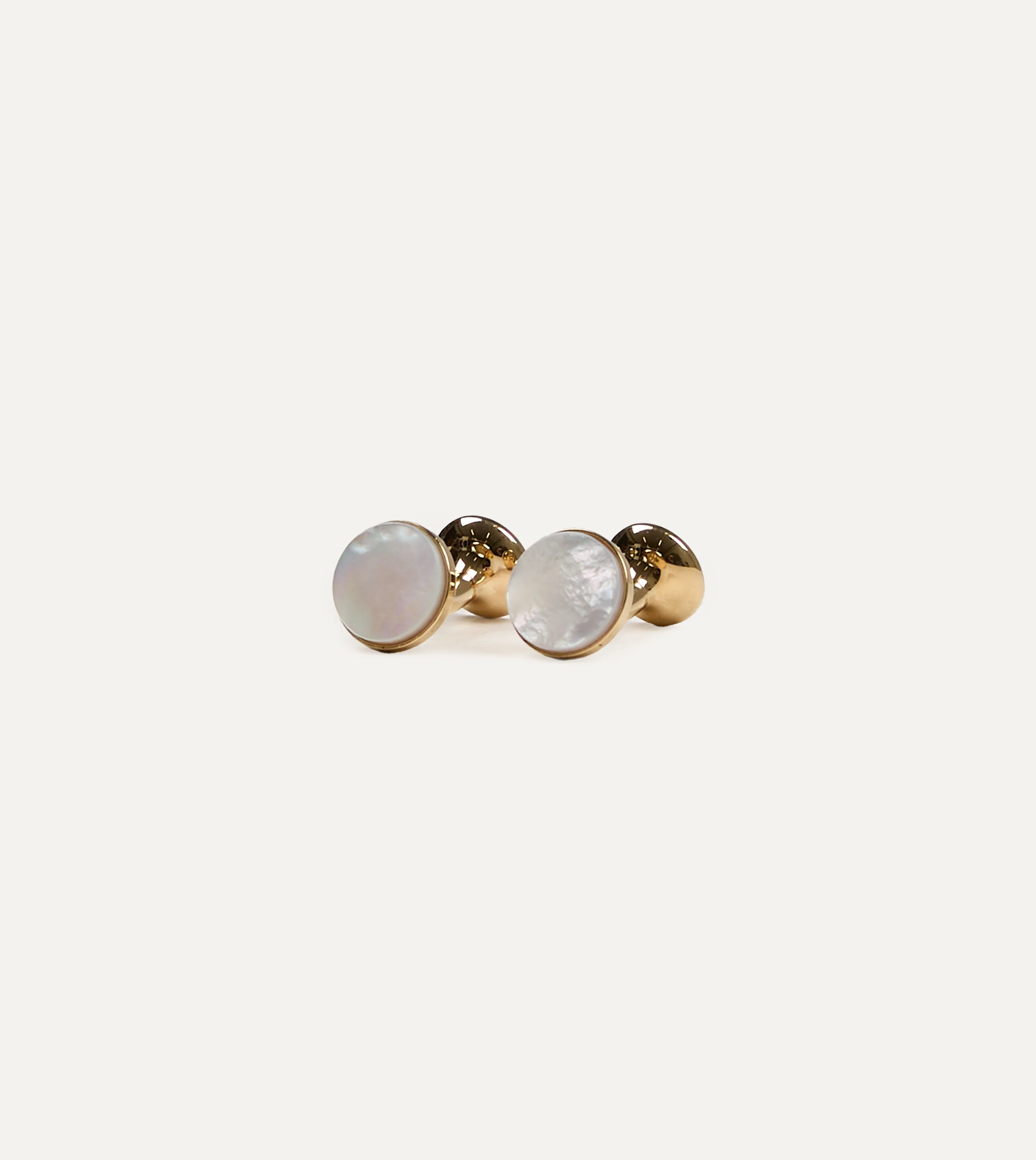 Codis Maya Gold Mother of Pearl Bow Cufflinks
