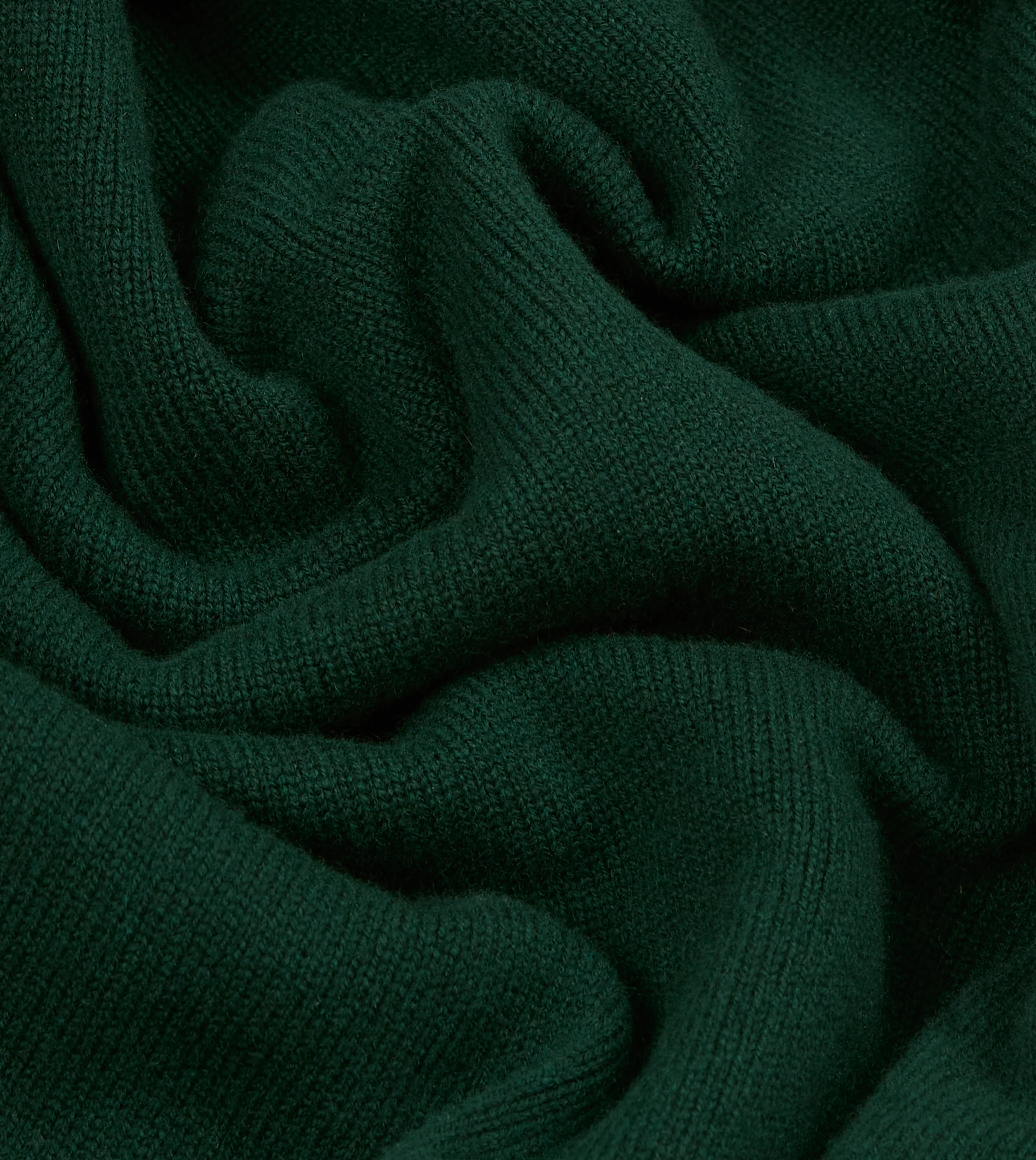 Dark Green Lambswool 6 Button Cardigan - Image 2
