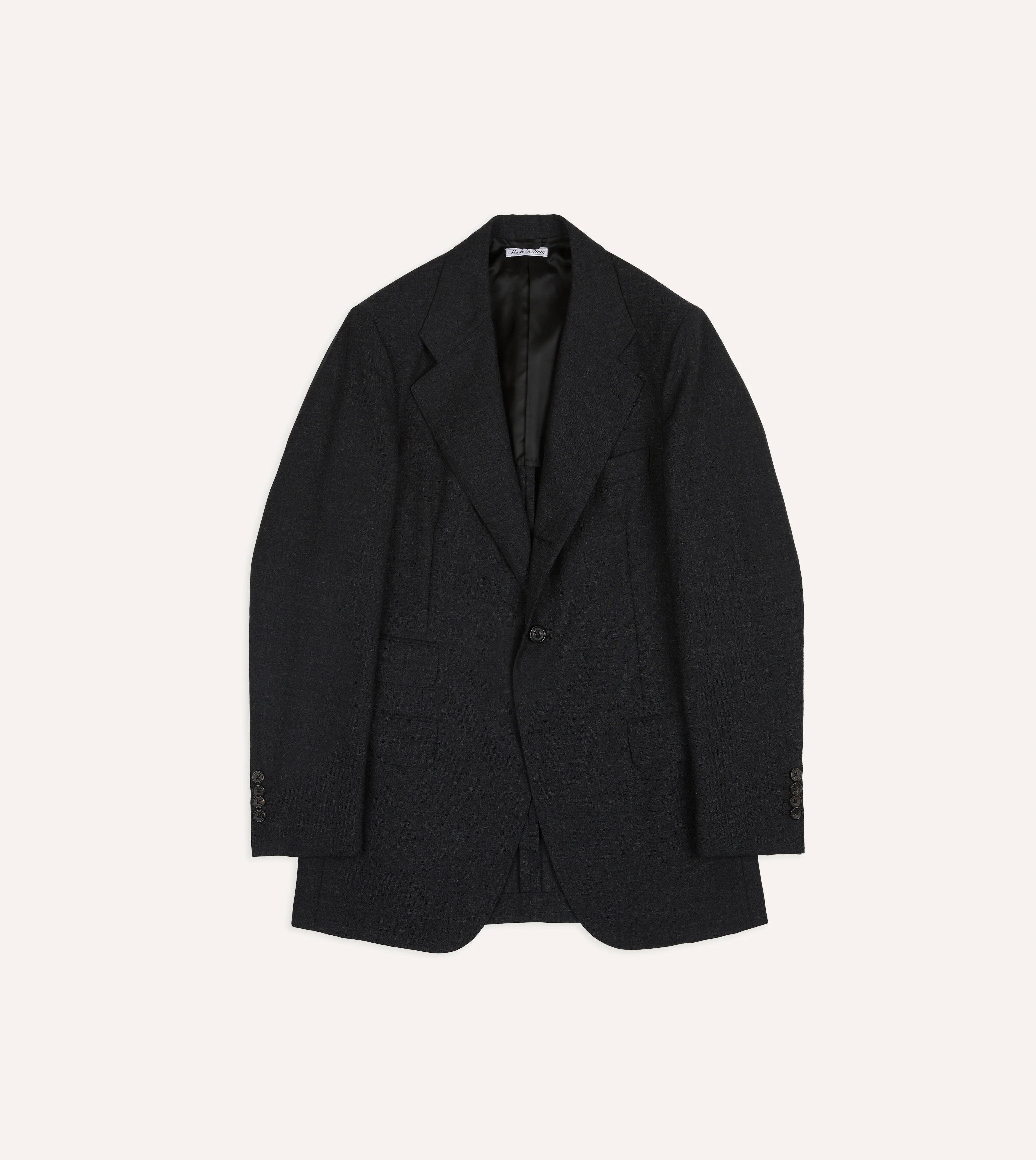 Dark Grey Fresco® Wool Tailored Jacket - Image 2