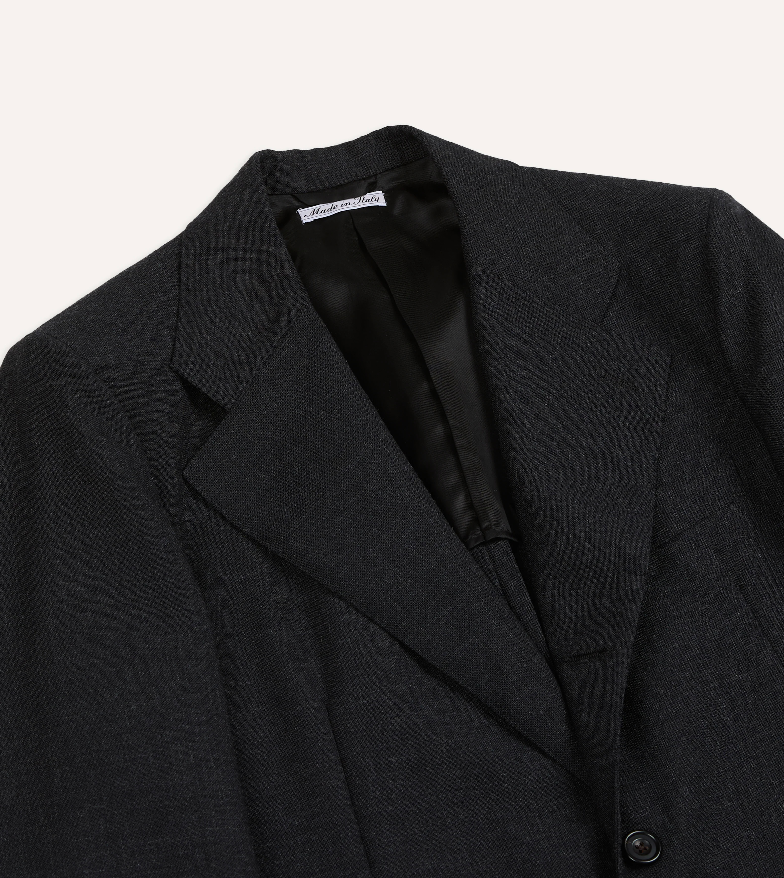 Dark Grey Fresco® Wool Tailored Jacket - Image 4