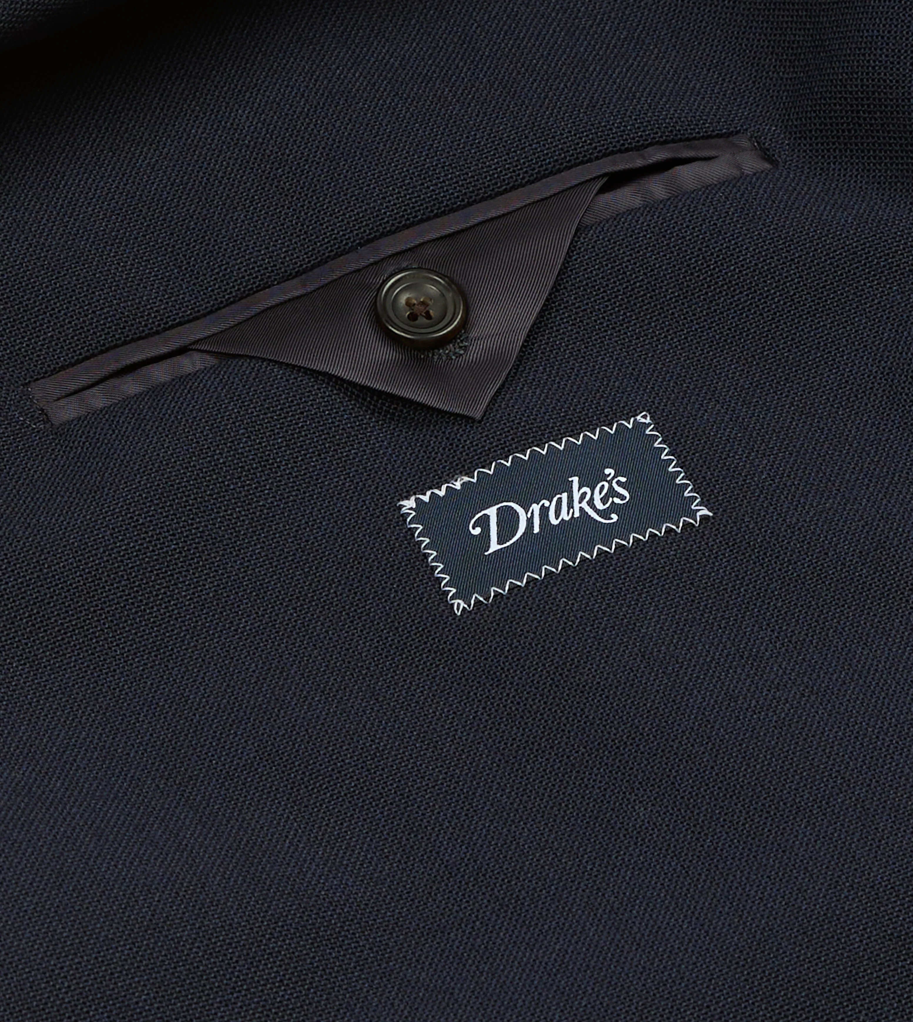 Dark Navy Fresco® Wool Tailored Jacket - Image 7