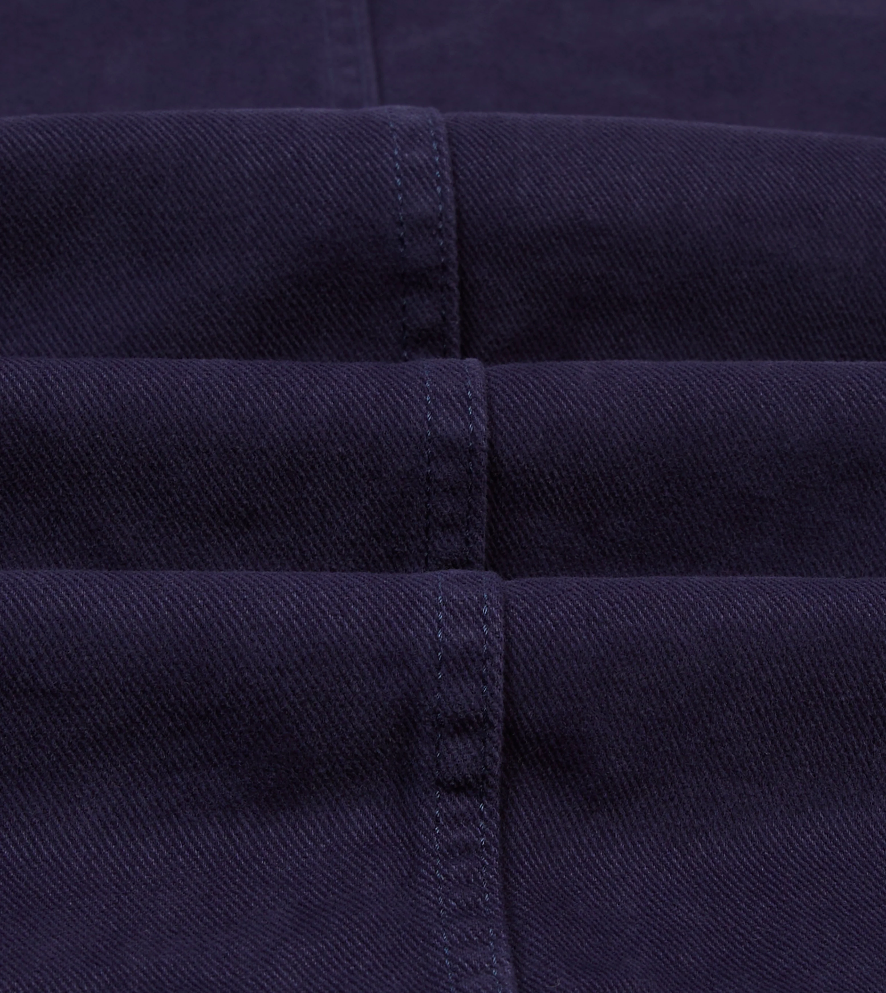French Blue Heavy Twill Cotton Five-Pocket Chore Jacket - Image 2