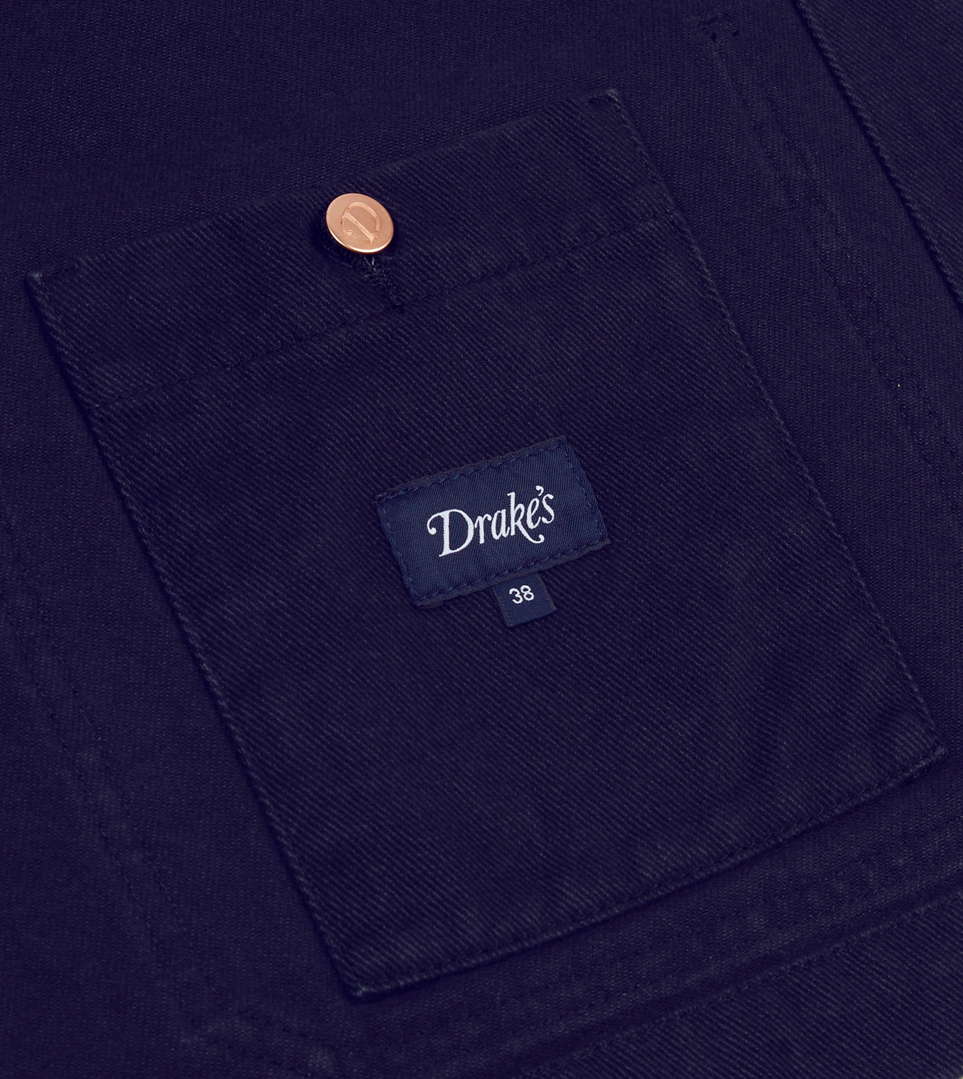French Blue Heavy Twill Cotton Five-Pocket Chore Jacket - Image 7
