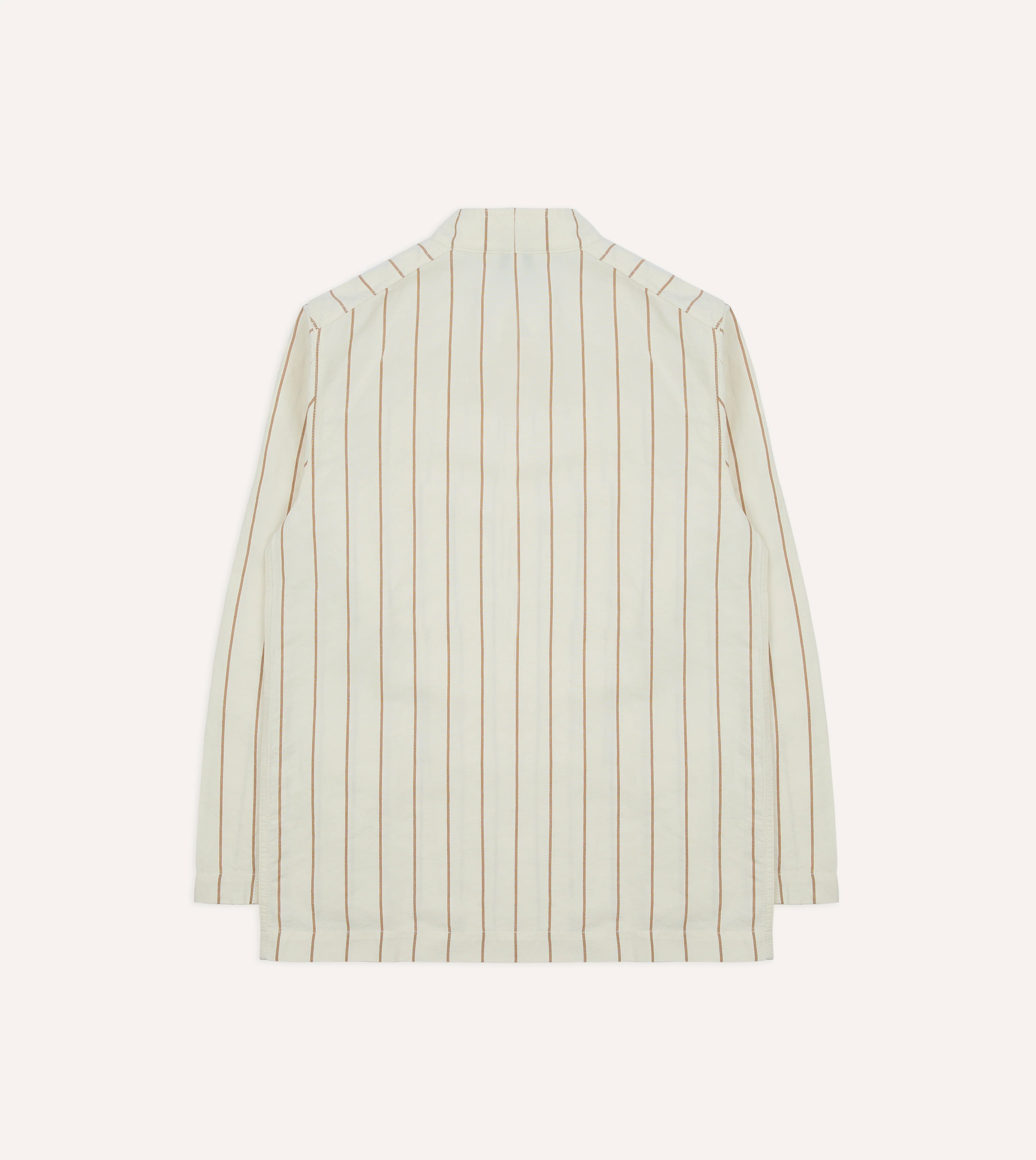 Ecru Stripe Canapa Forestière Jacket - Image 8
