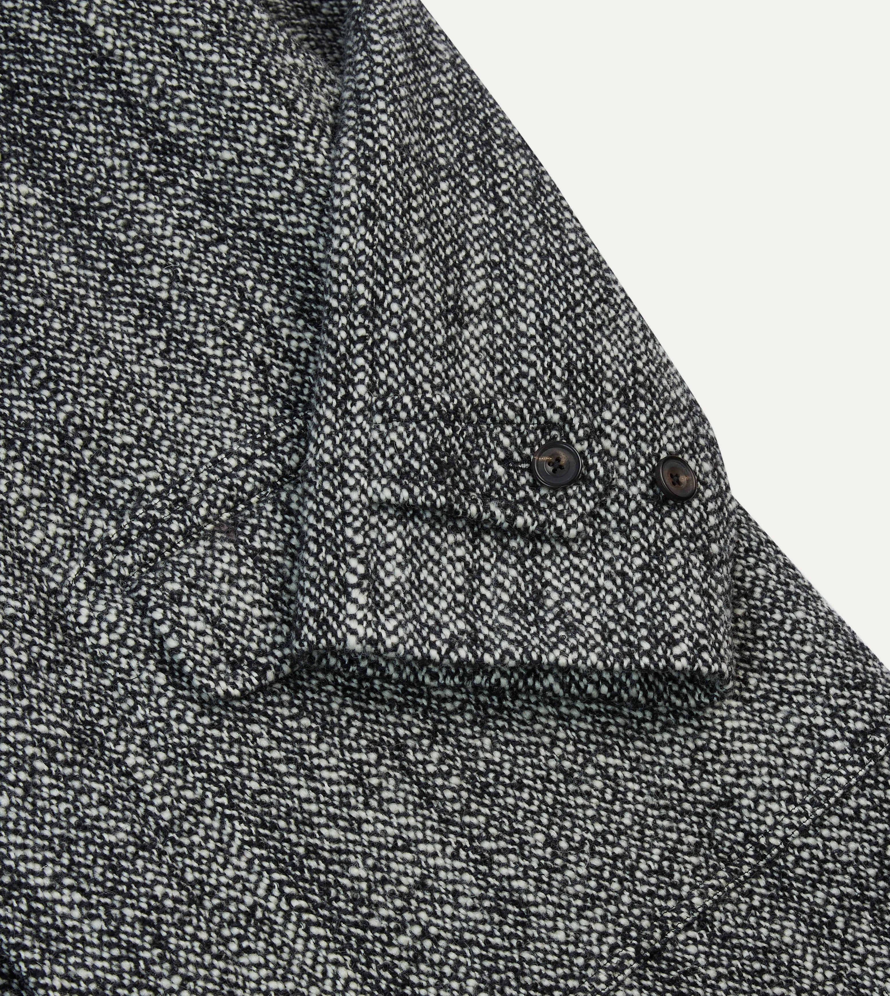 Salt and Pepper Wool Raglan Coat - Image 4