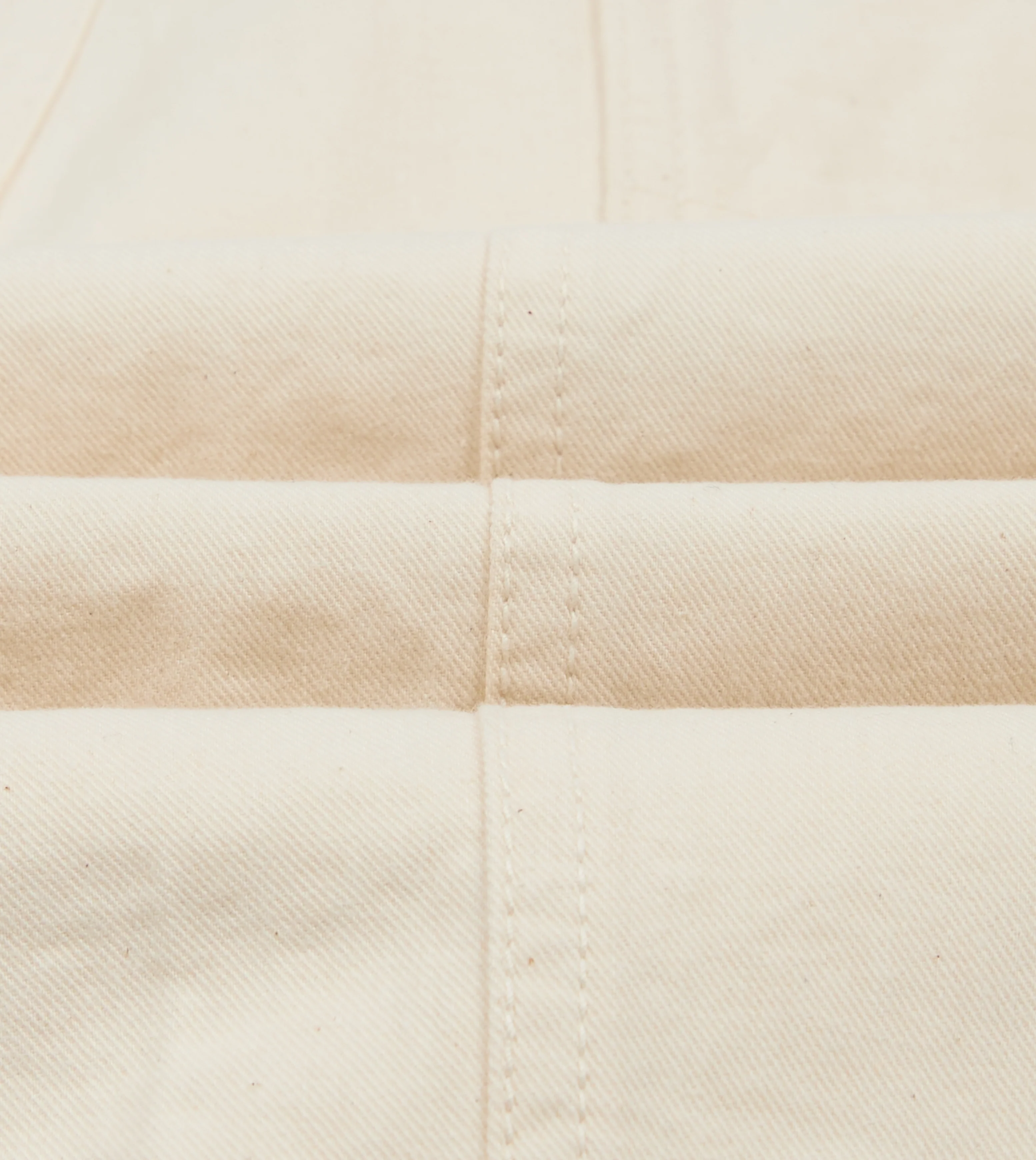 Ecru Cotton Twill Fatigue Trouser - Image 2