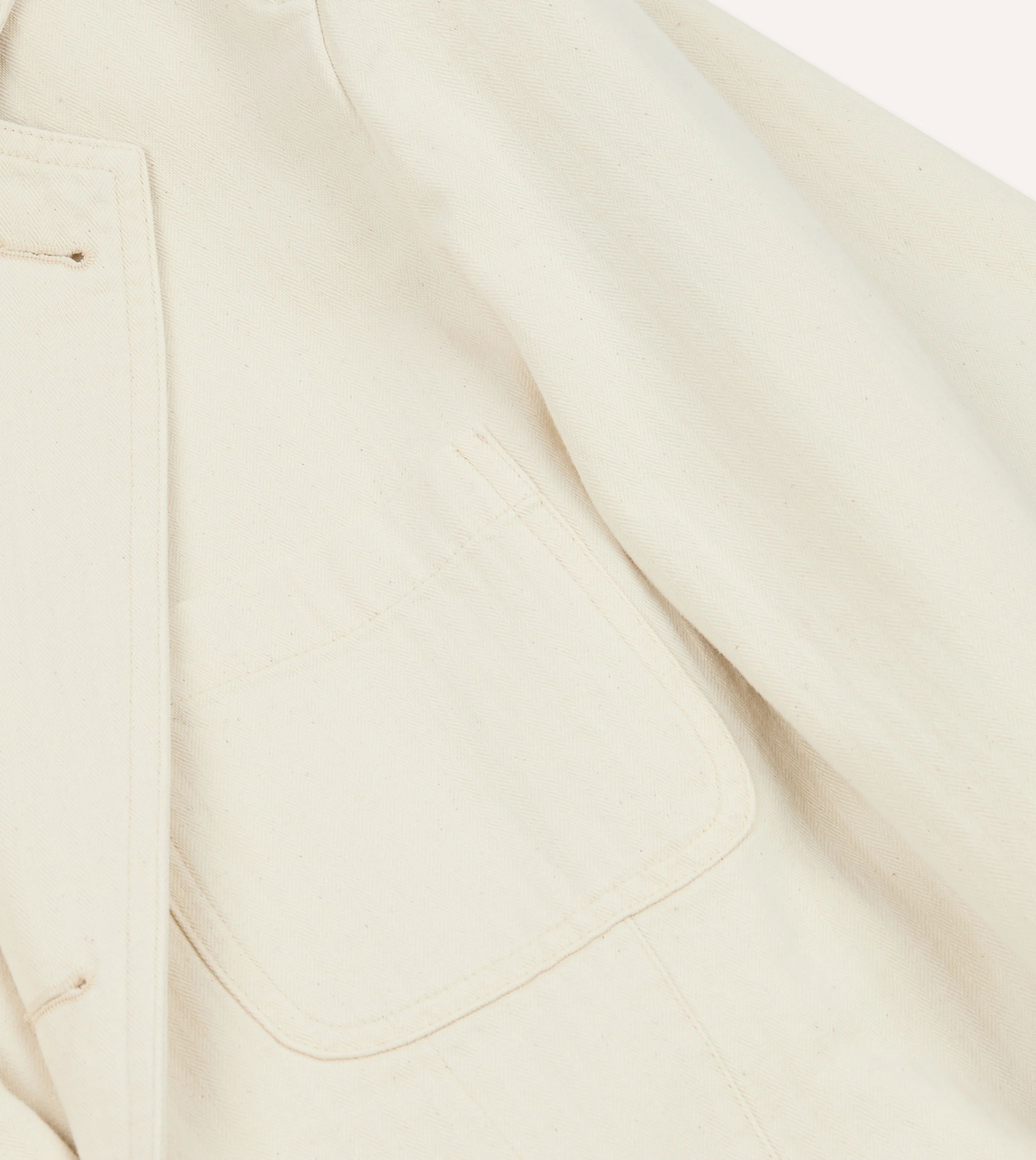 Ecru Herringbone Twill Cotton Games Blazer Mk. I - Image 5