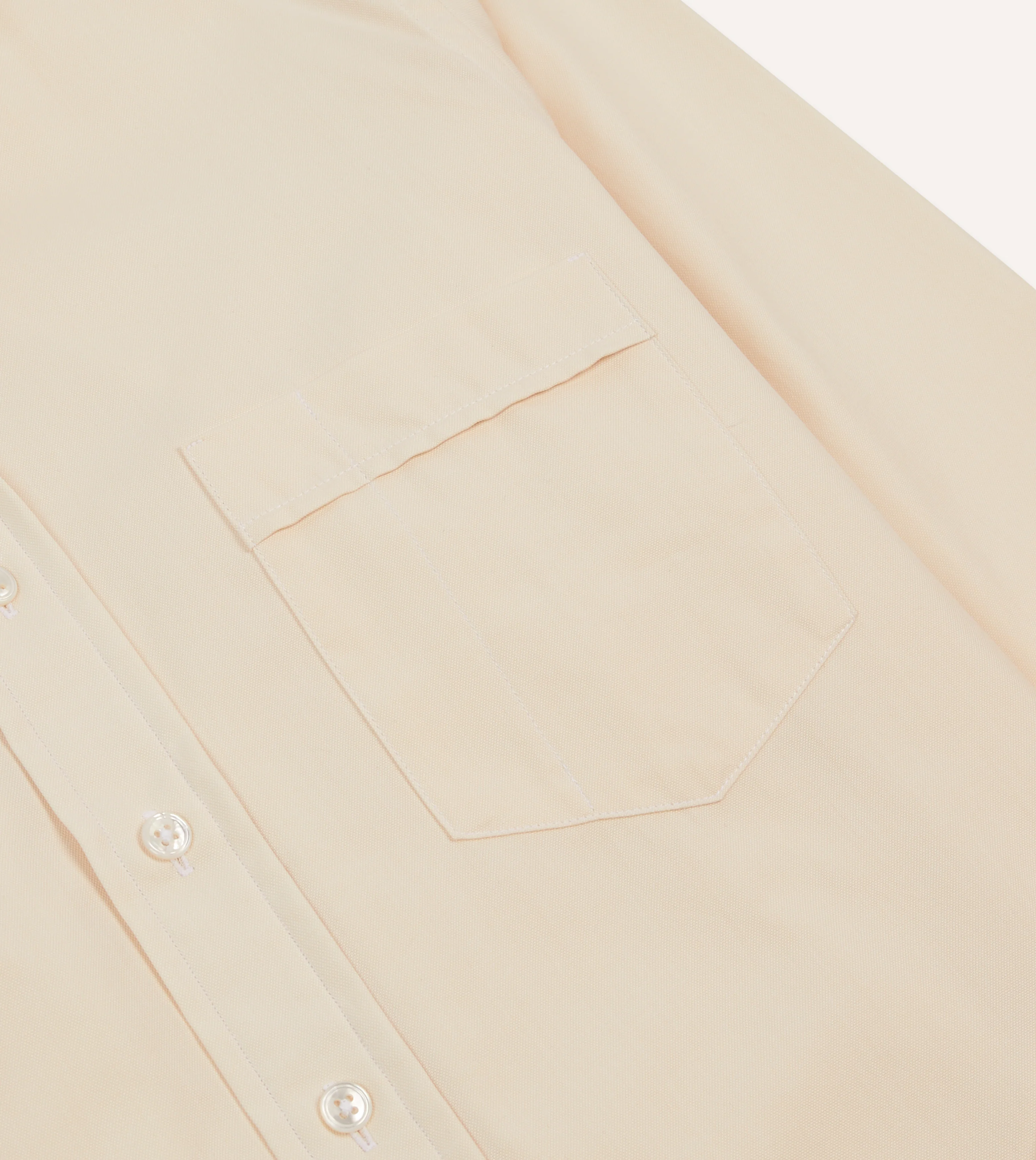 Ecru Pinpoint Oxford Cotton Cloth Button-Down Shirt - Image 4