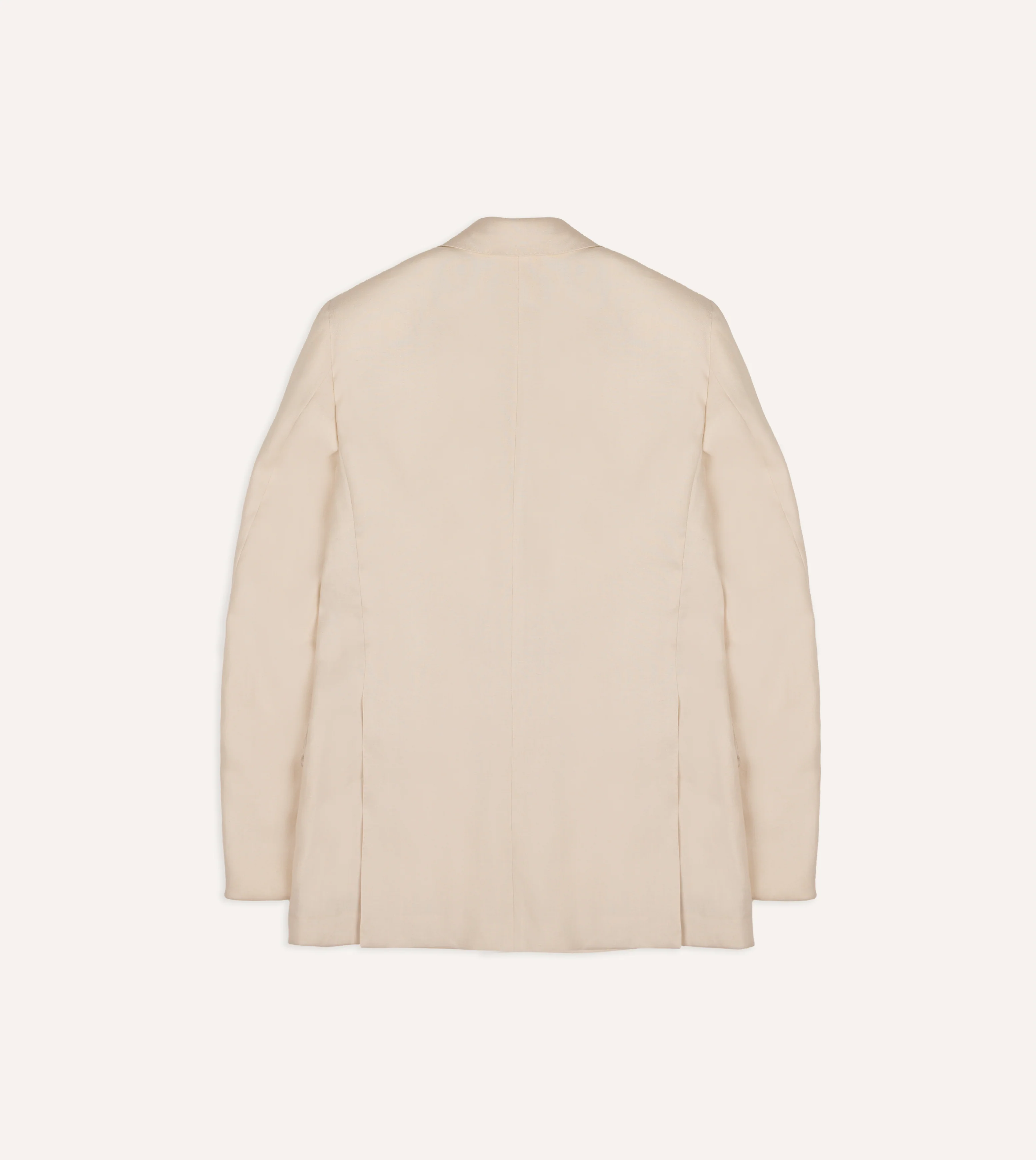 Ecru Ramie-Canapa Double-Breasted Tailored Jacket - Image 10