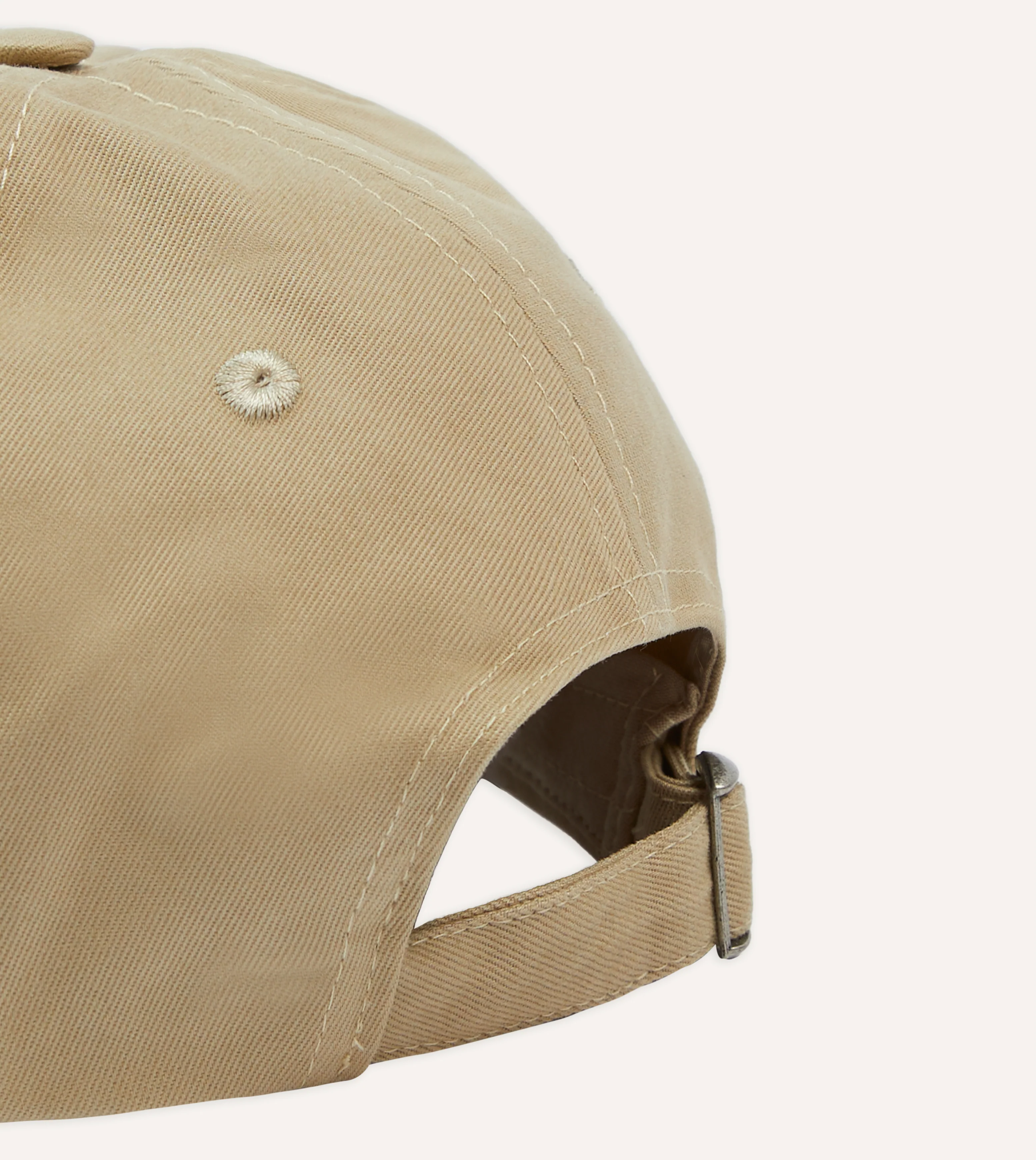Ecru Soleil Cotton Twill Baseball Cap - Image 2