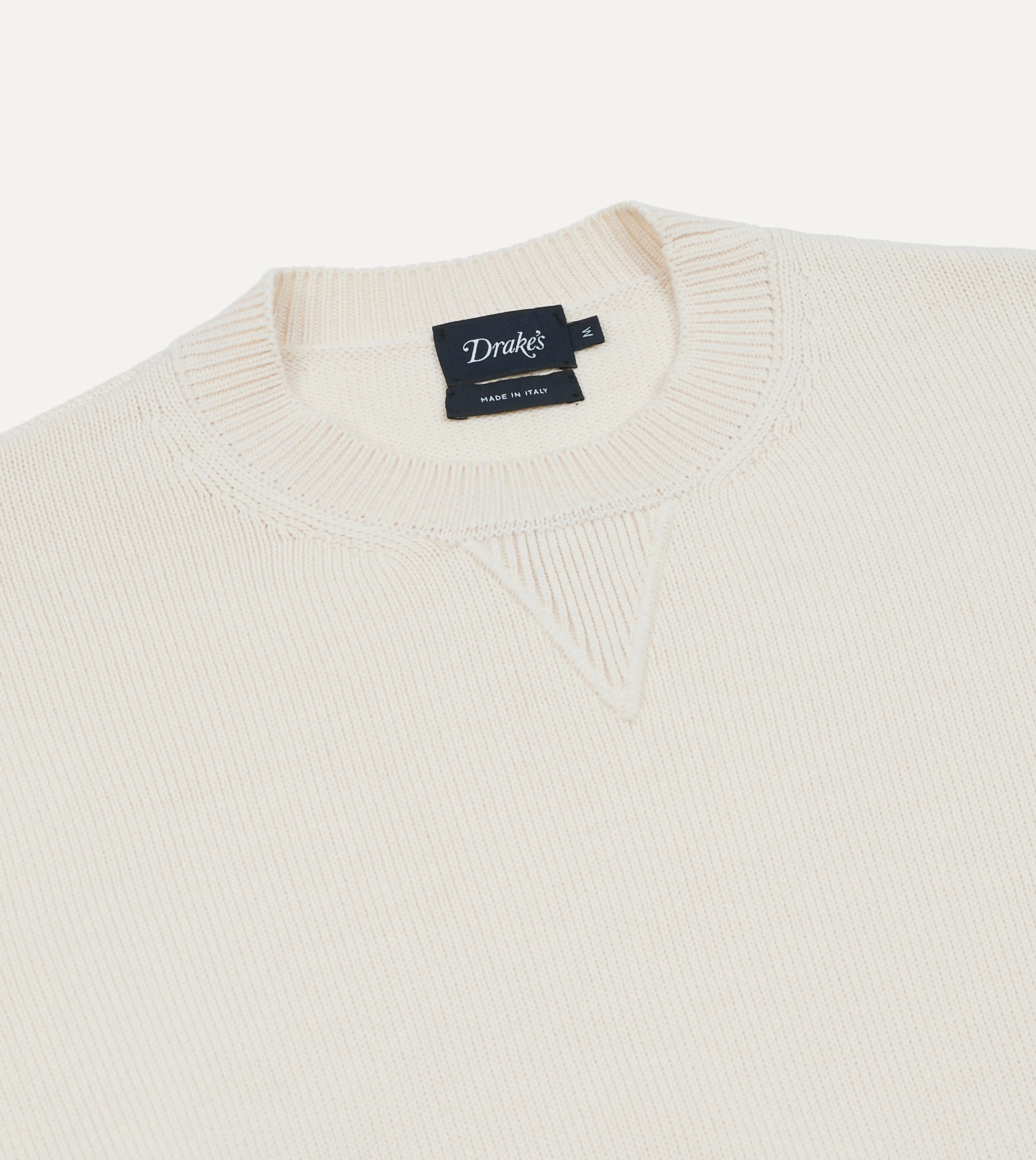 Ecru Wool-Cotton Knit Sweatshirt - Image 3