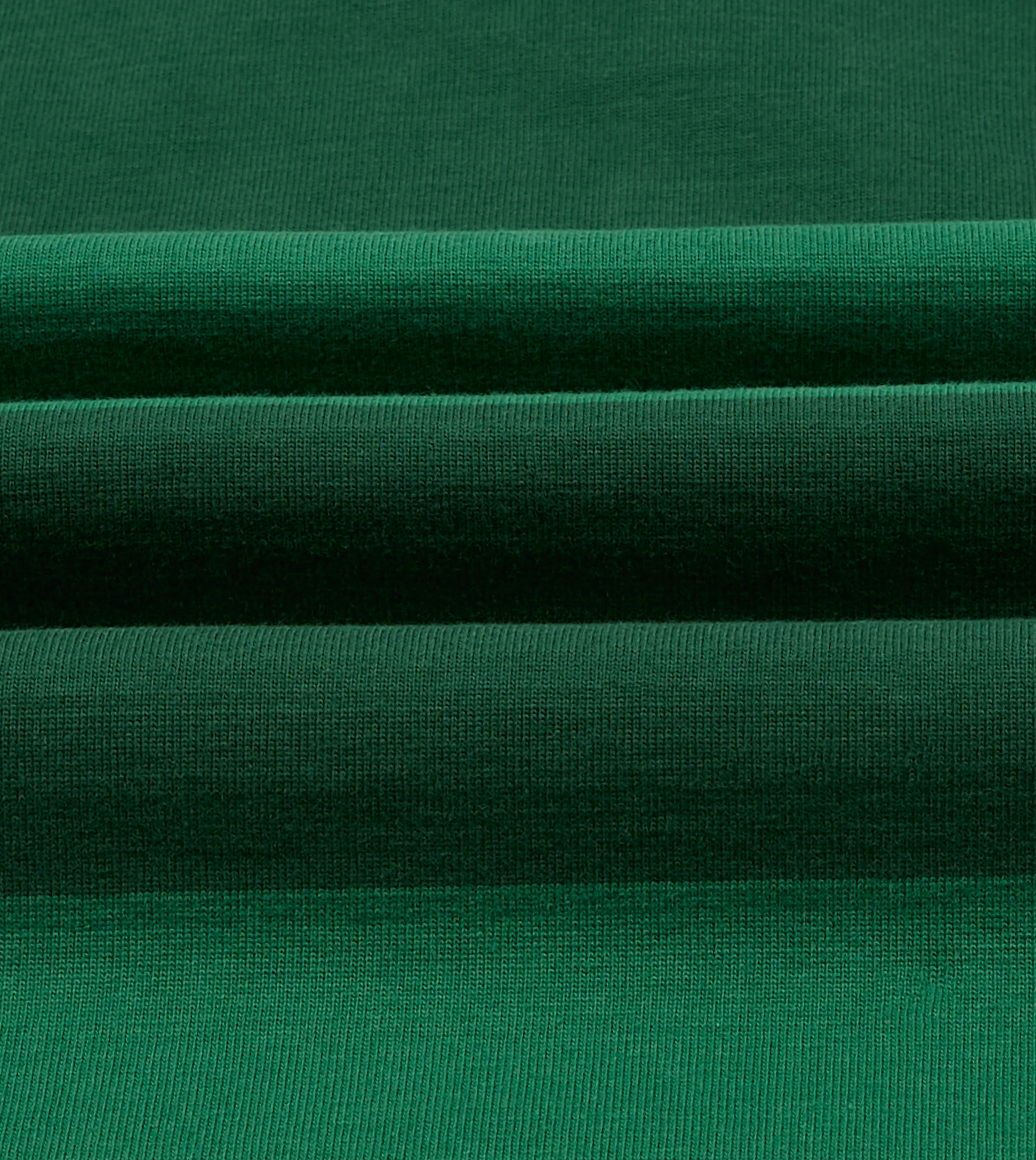 Green Block Stripe Cotton Quarter Zip Rugby Shirt - Image 4