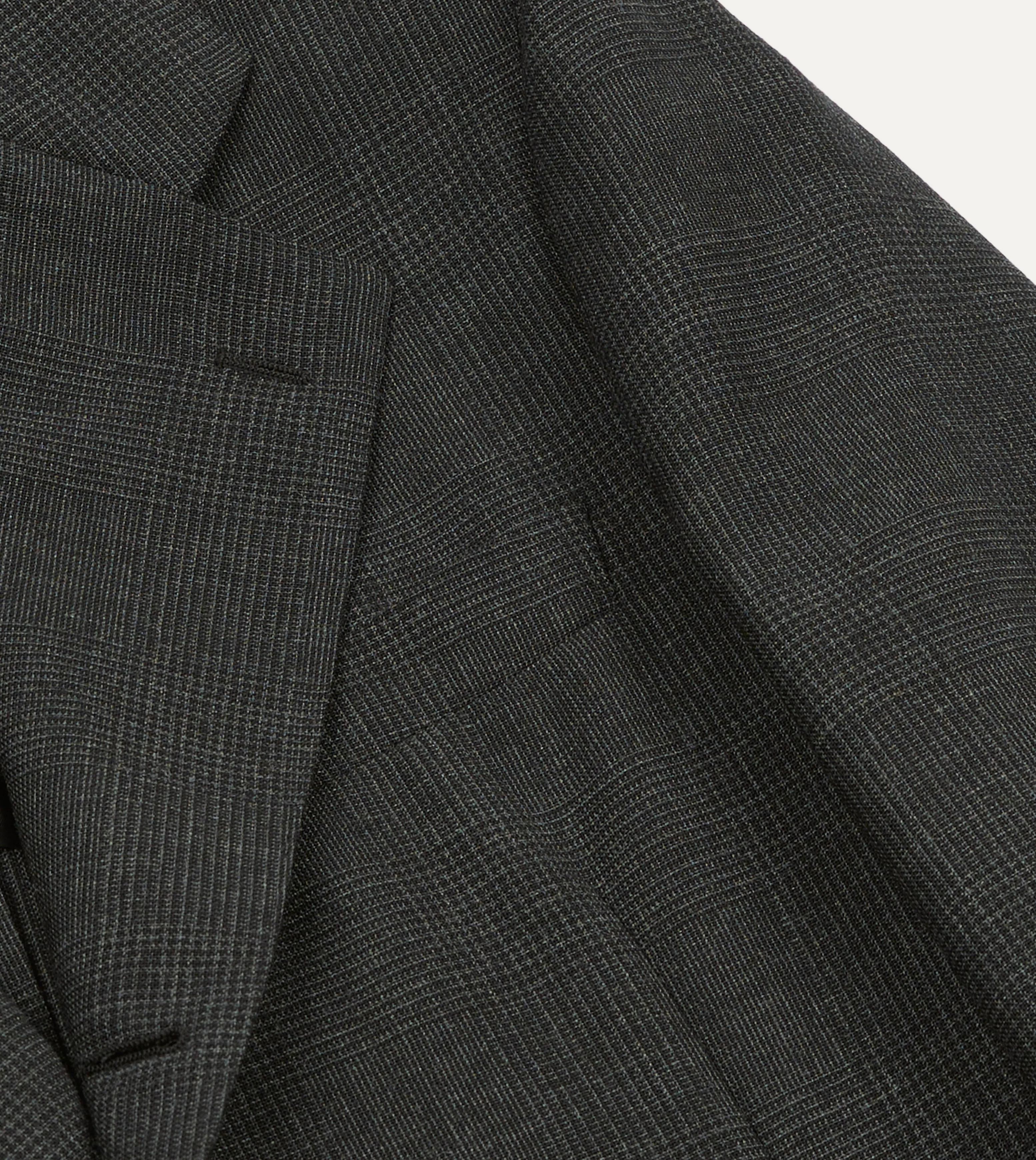 Grey Prince of Wales Check Fresco® Wool Tailored Jacket - Image 4