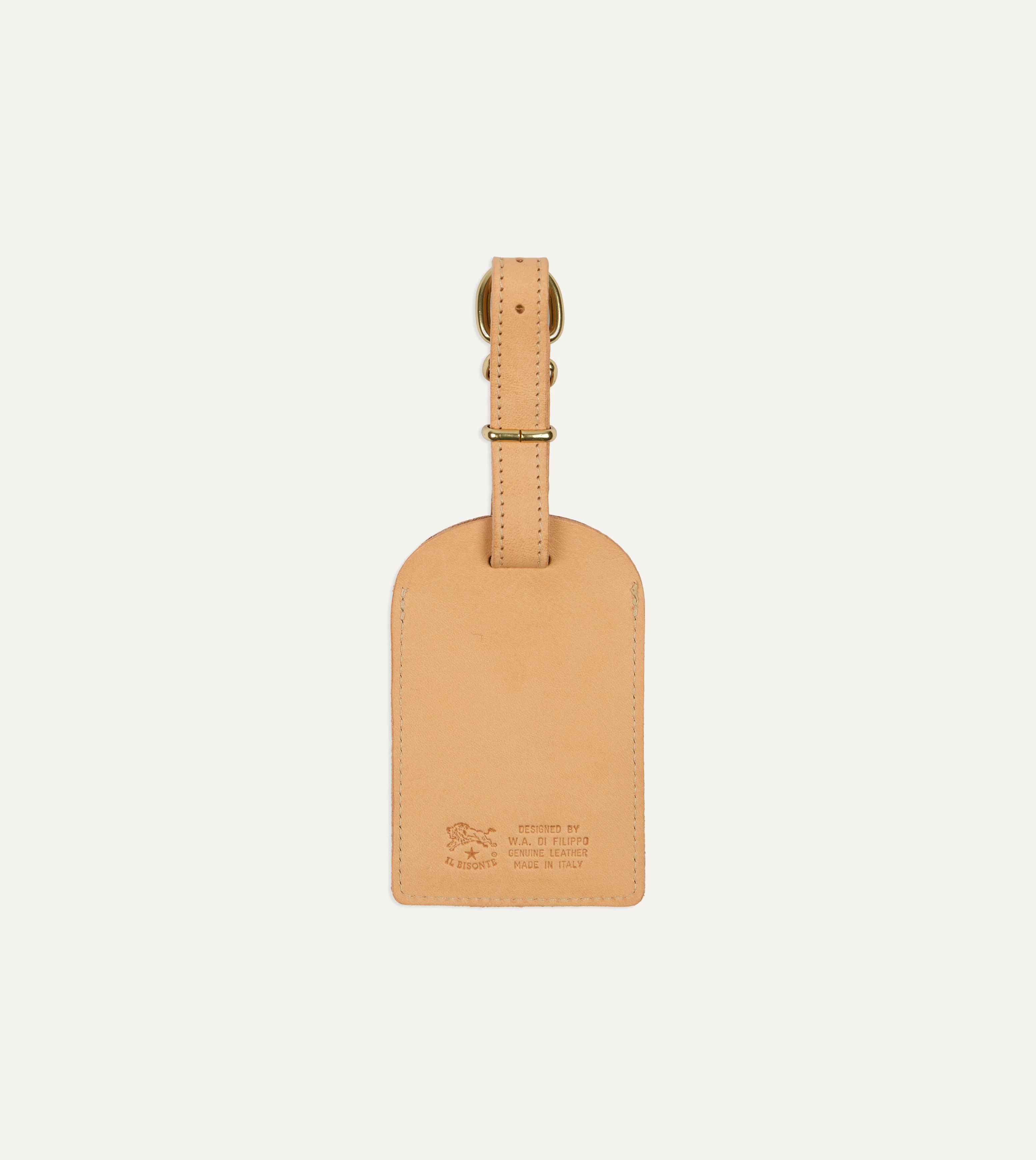 Il Bisonte Leather Luggage Tag