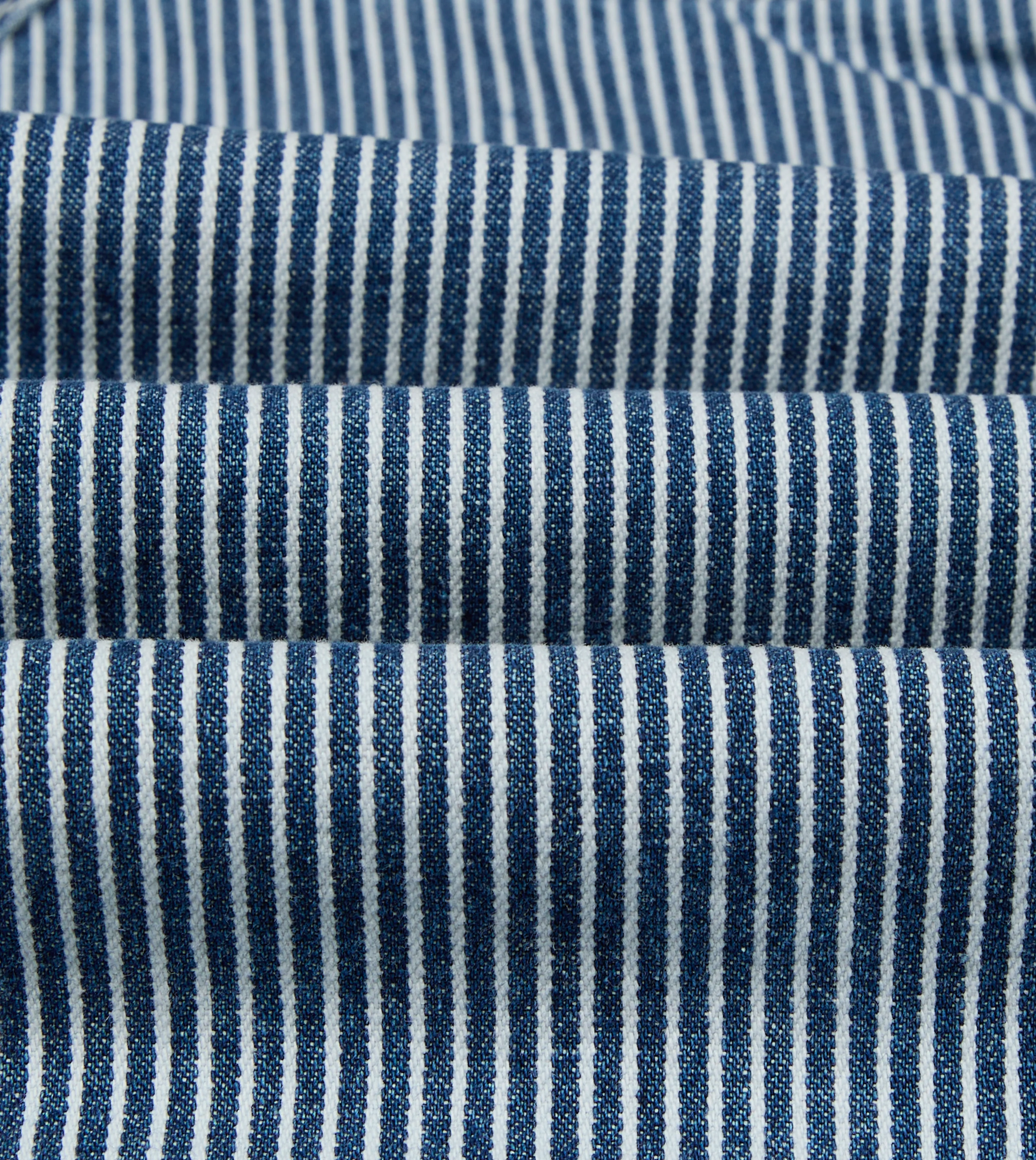 Indigo Stripe Denim Field Jacket - Image 4