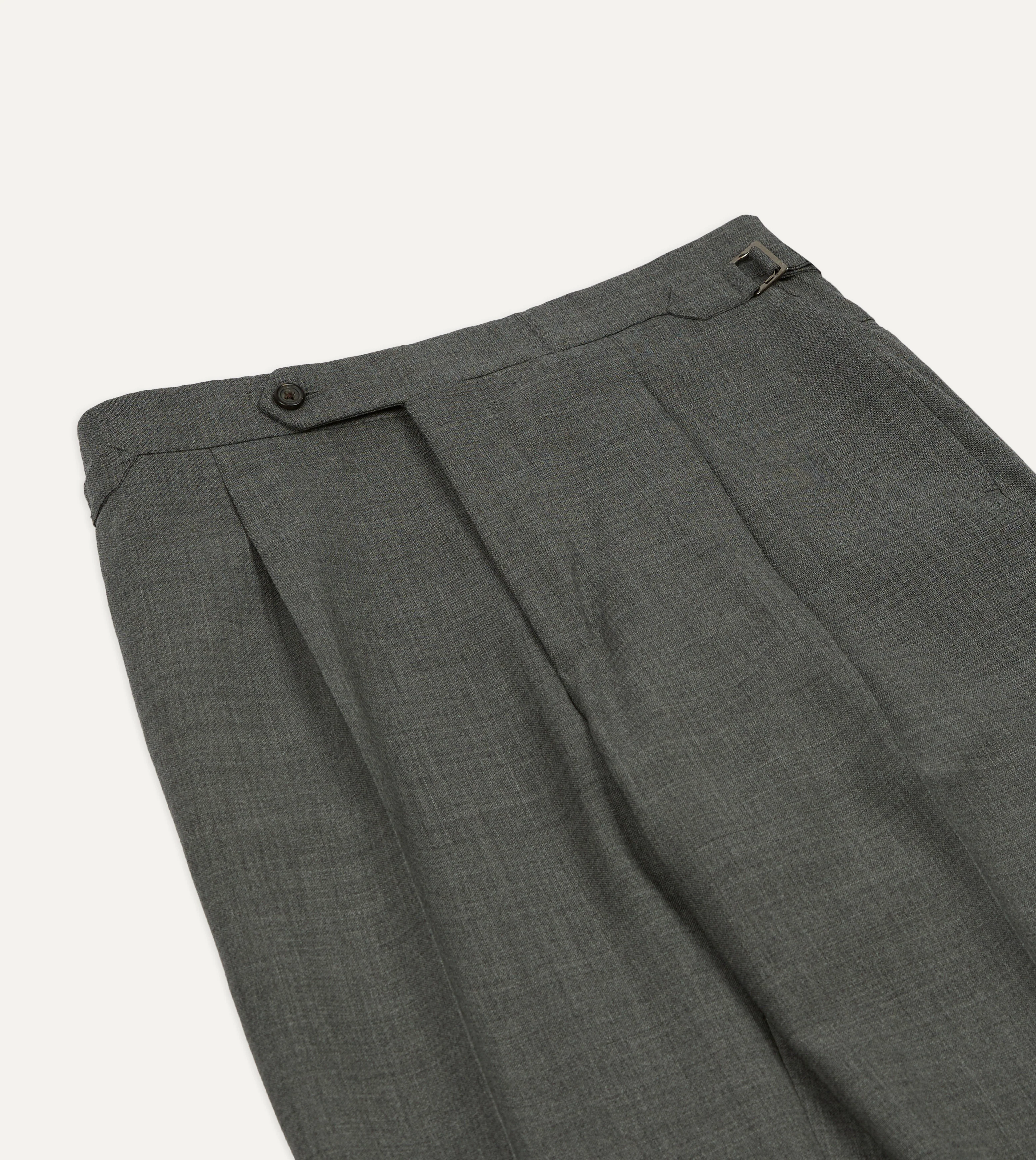 Light Grey Fresco Lite® Single Pleat Trouser - Image 4