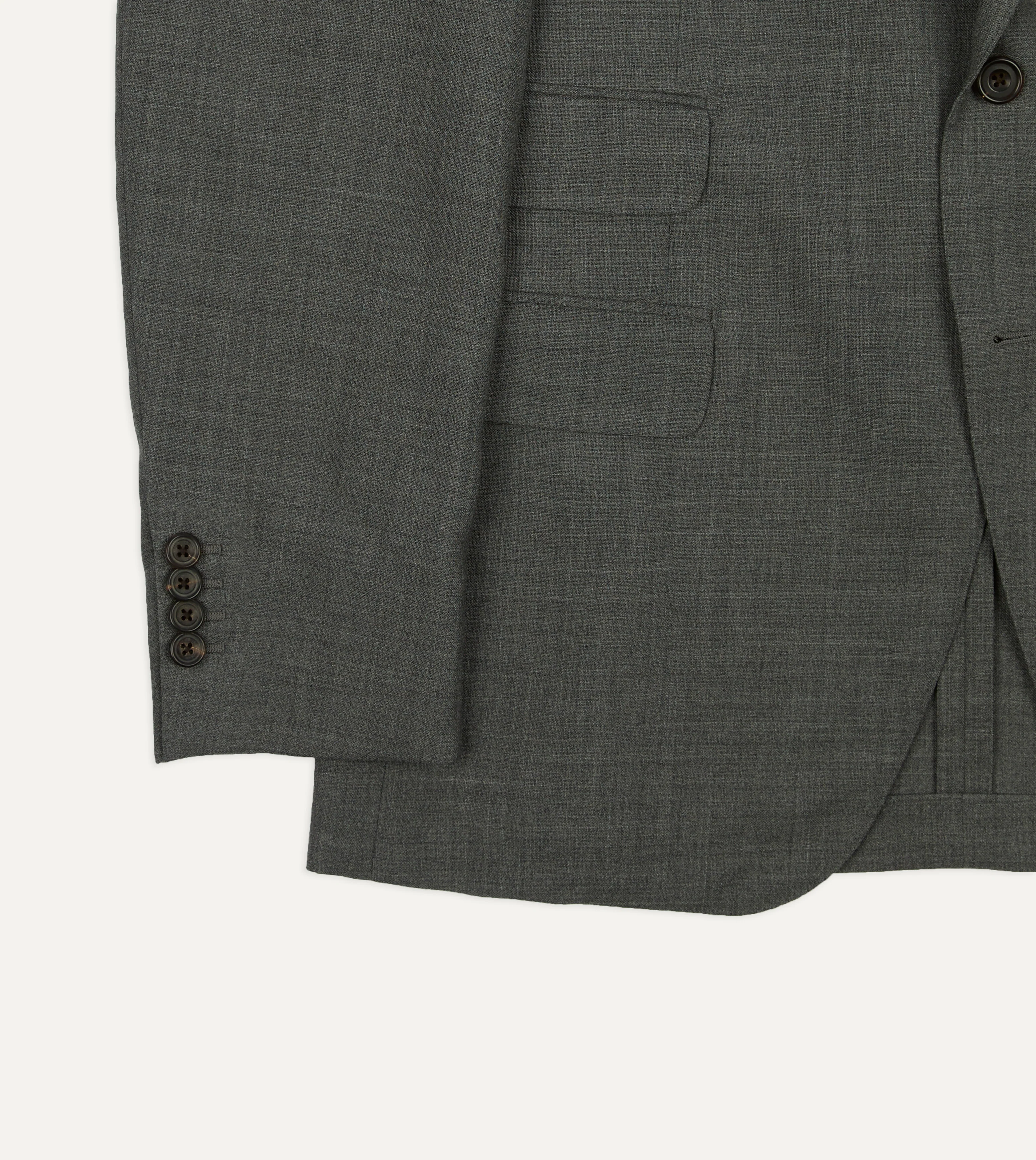 Light Grey Fresco Lite® Wool Tailored Jacket - Image 6