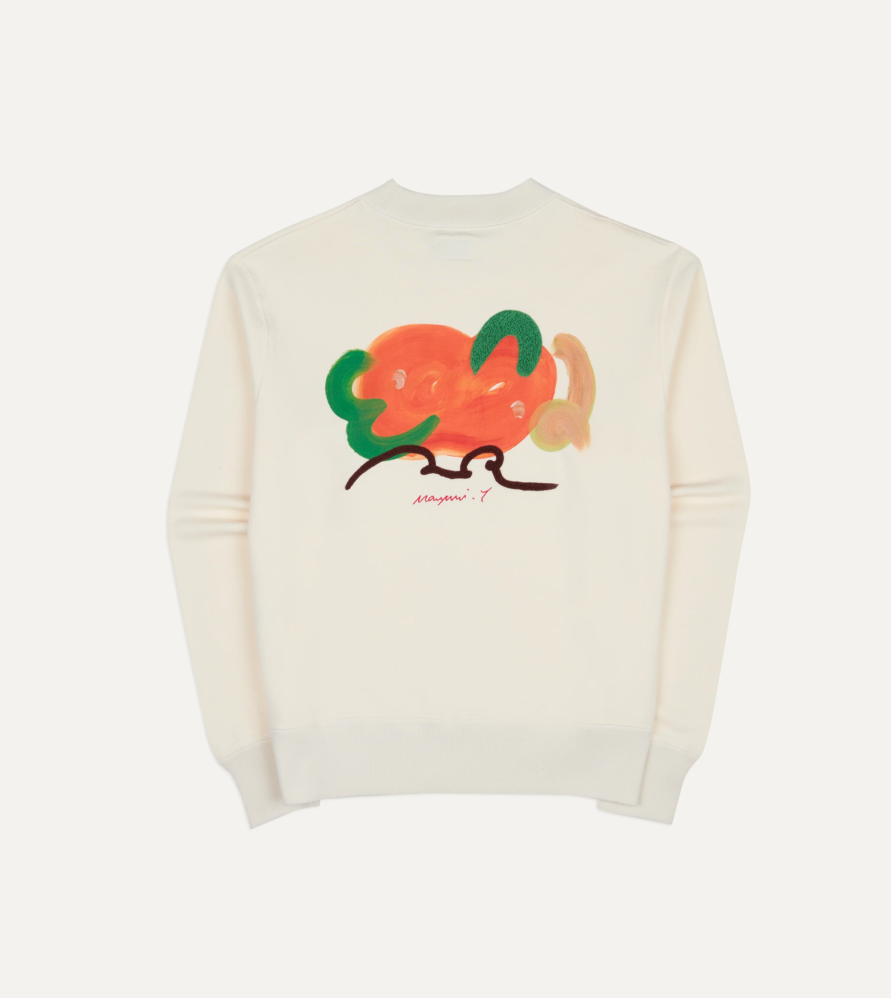 Mayumi Y. for Drake’s Embroidered Cotton Sweatshirt - Image 3