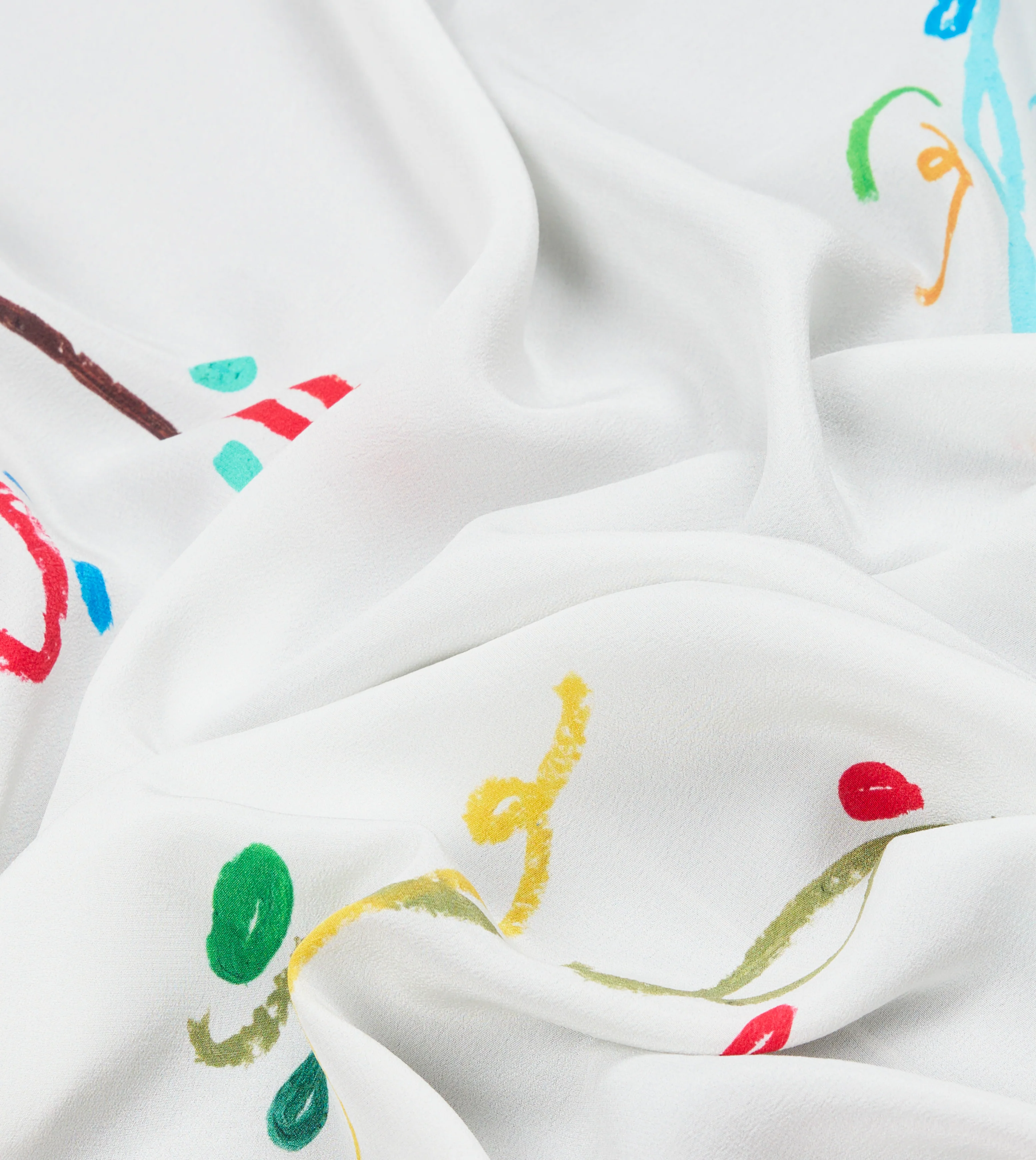 Mayumi Y. for Drake’s Pastel Print Silk Bandana - Image 2