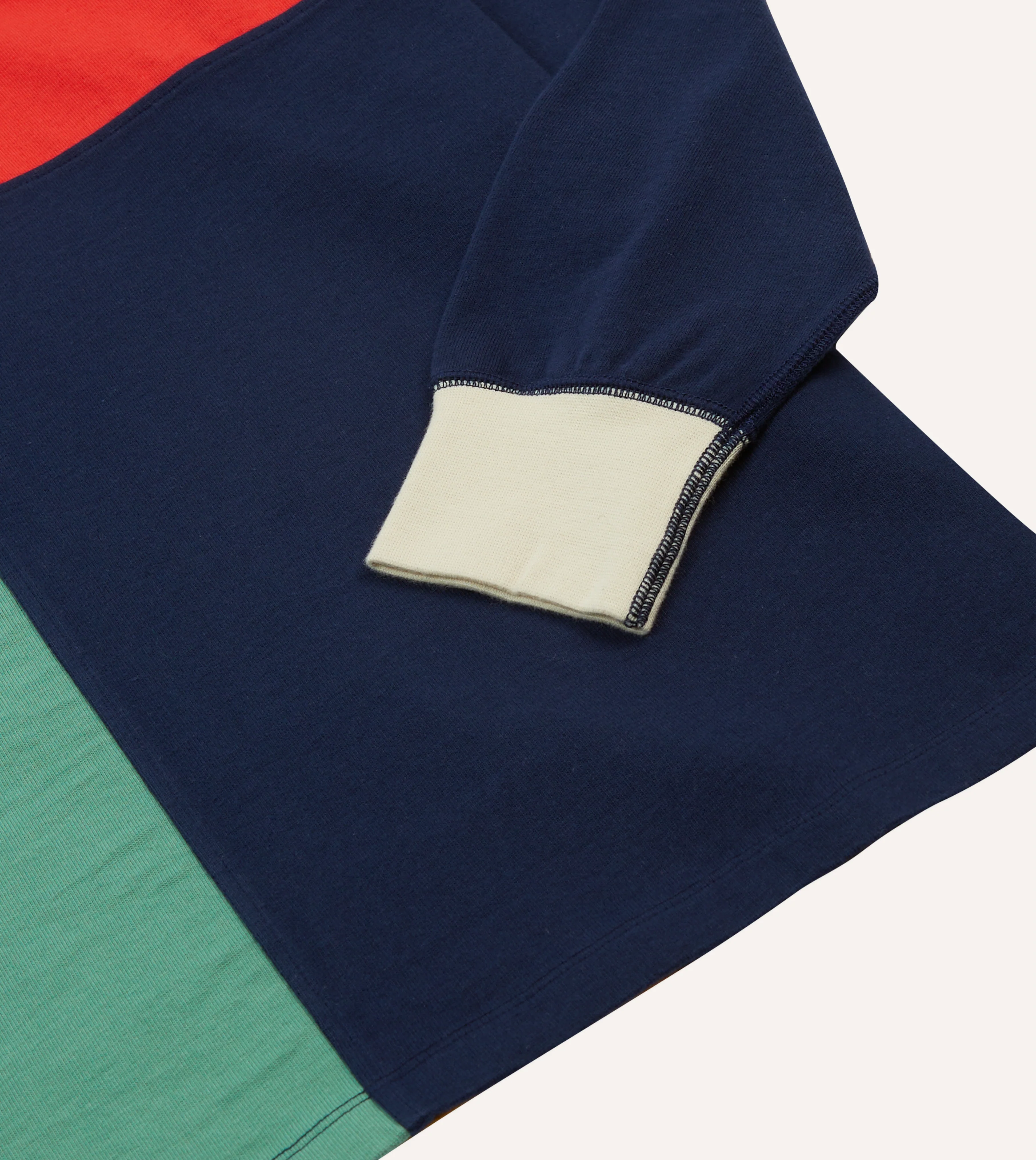 Multi Panelled Cotton Rugby Shirt - Image 5