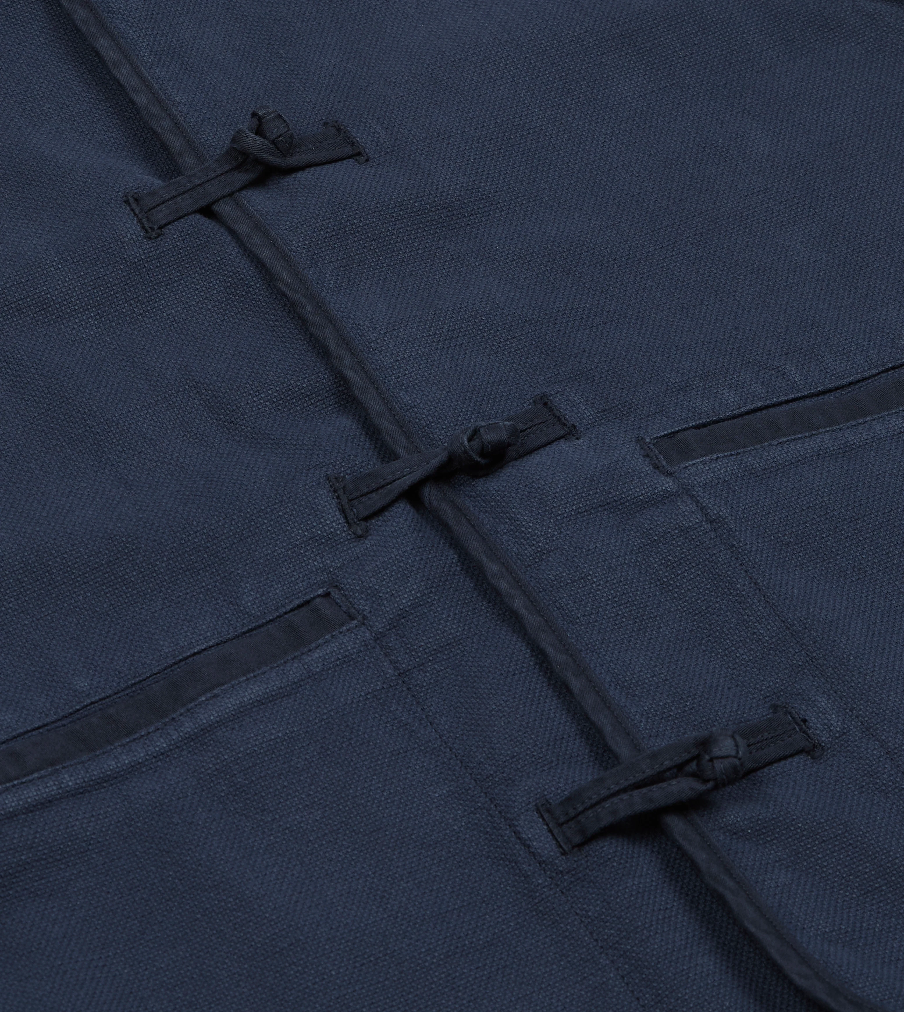 Navy Cotton Artist Vest - Image 5