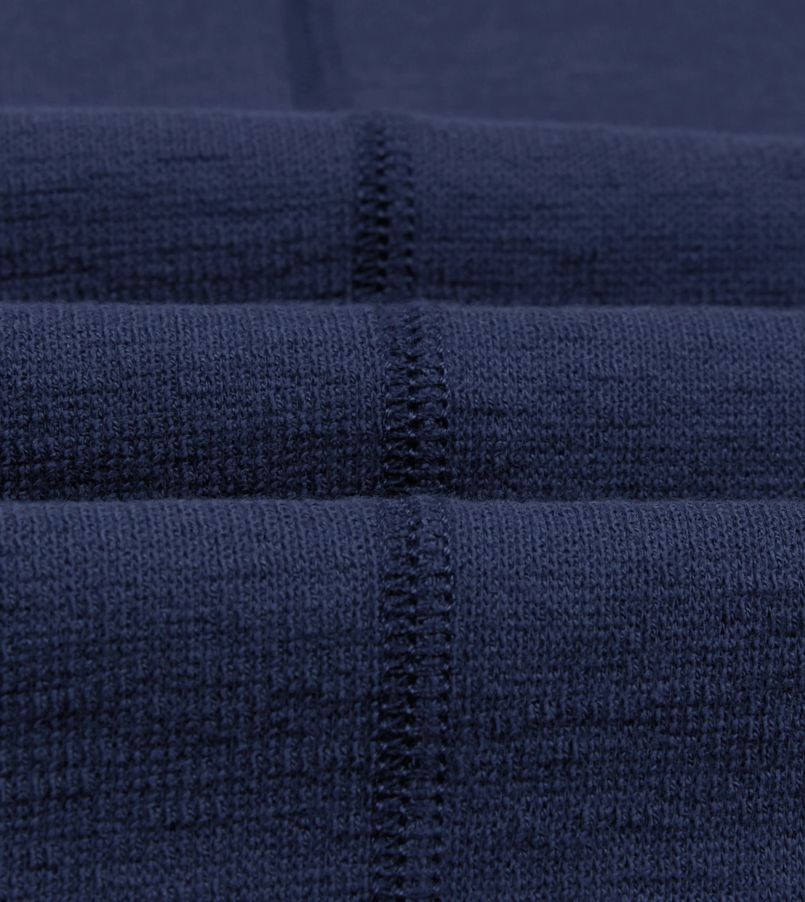 Navy Cotton Long-Sleeve Mock Neck Hiking T-Shirt - Image 2