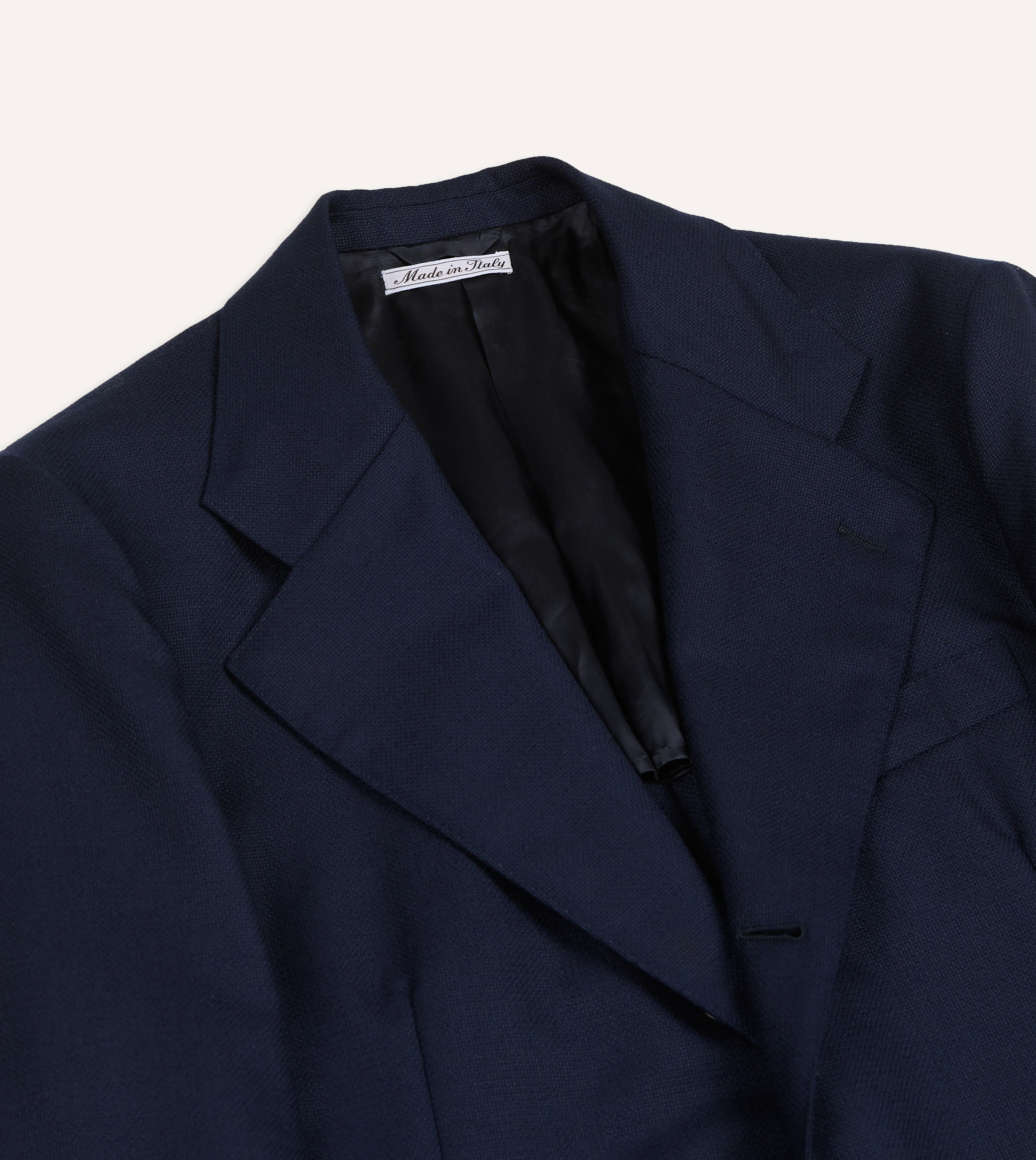 Navy Fresco® Wool Tailored Jacket - Image 3