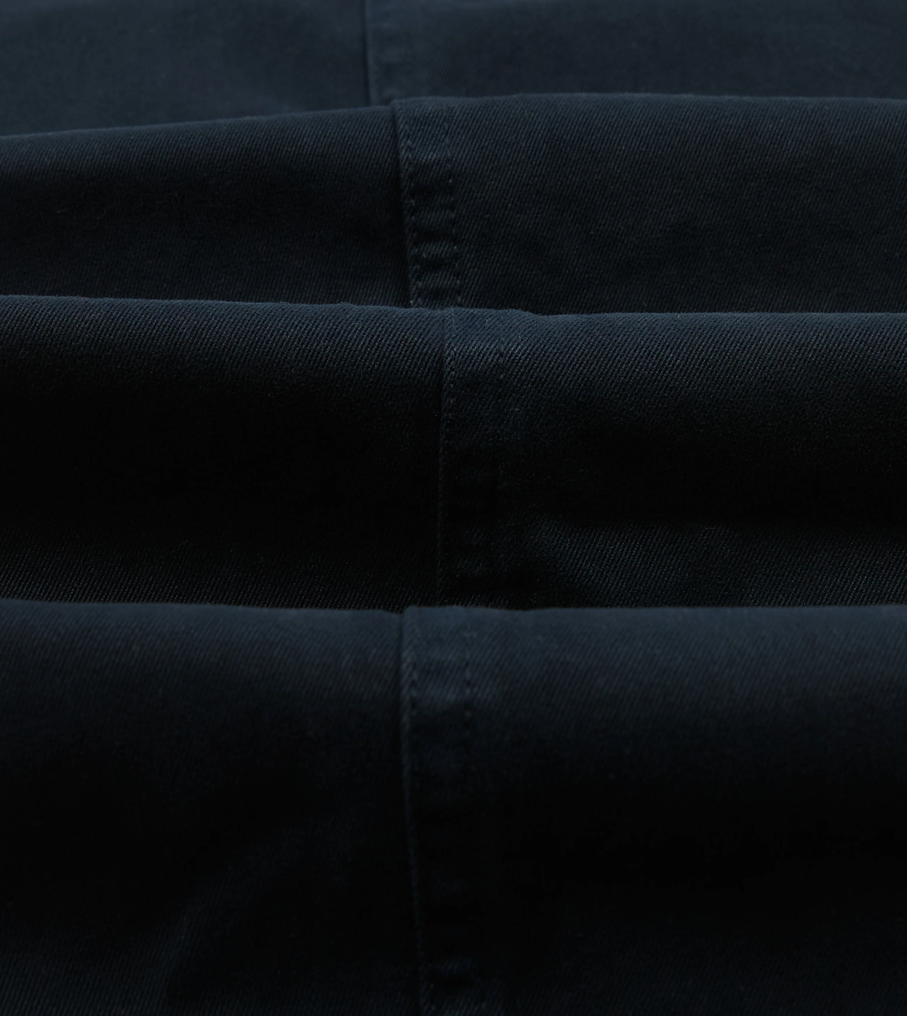Navy Heavy Cotton Flat Front Chino - Image 2