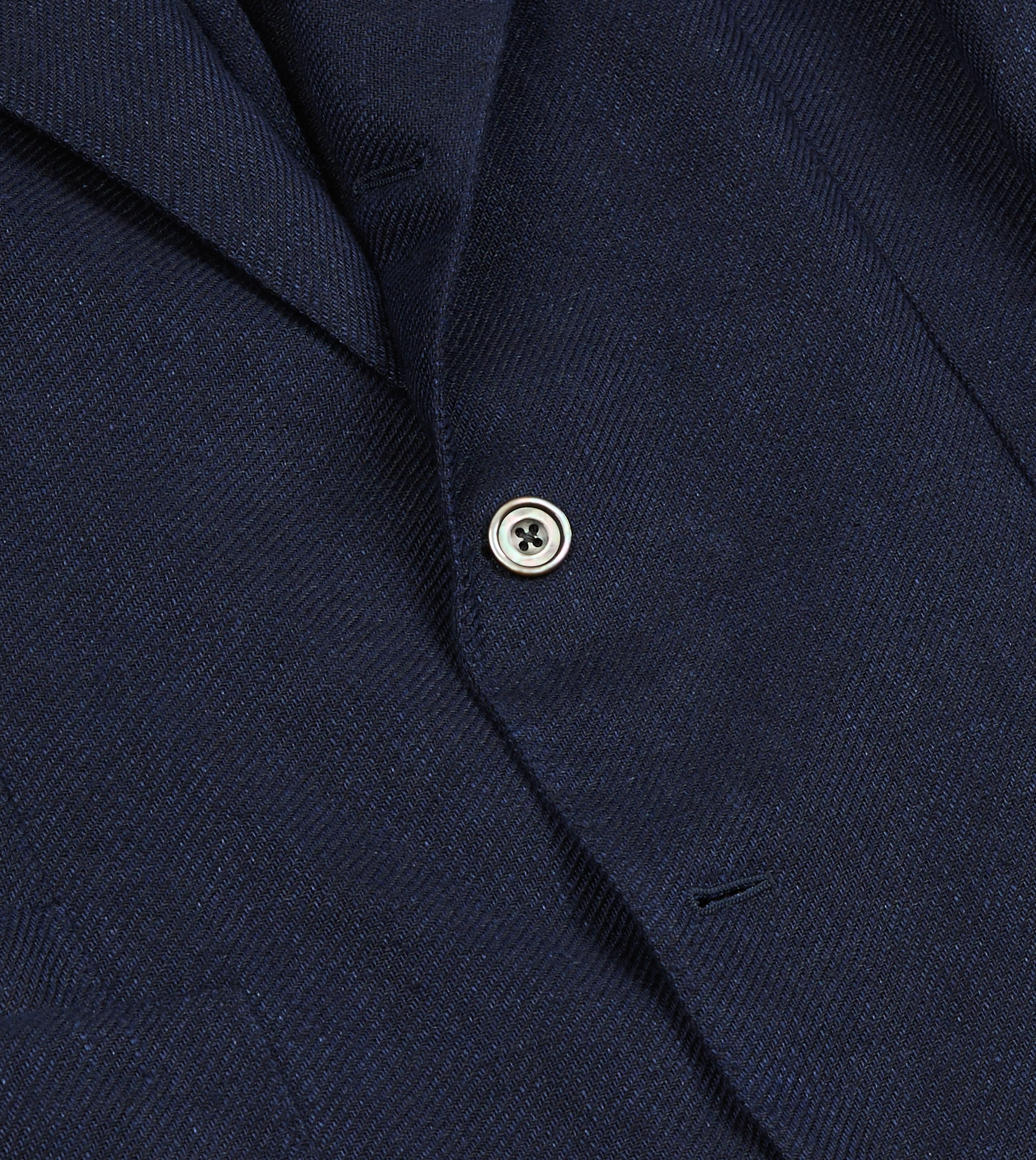 Navy Linen Blazer - Image 6