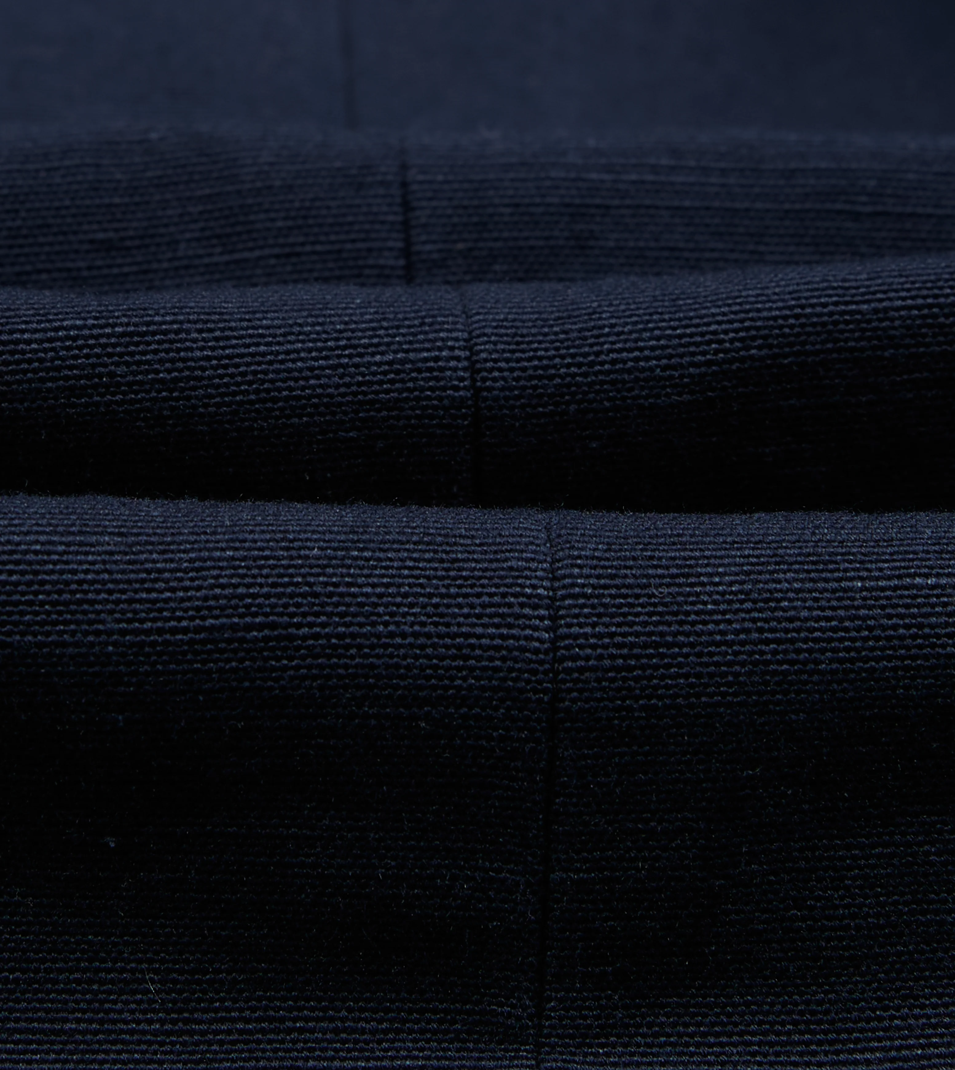 Navy Linen-Cotton Double-Breasted Tailored Jacket - Image 2