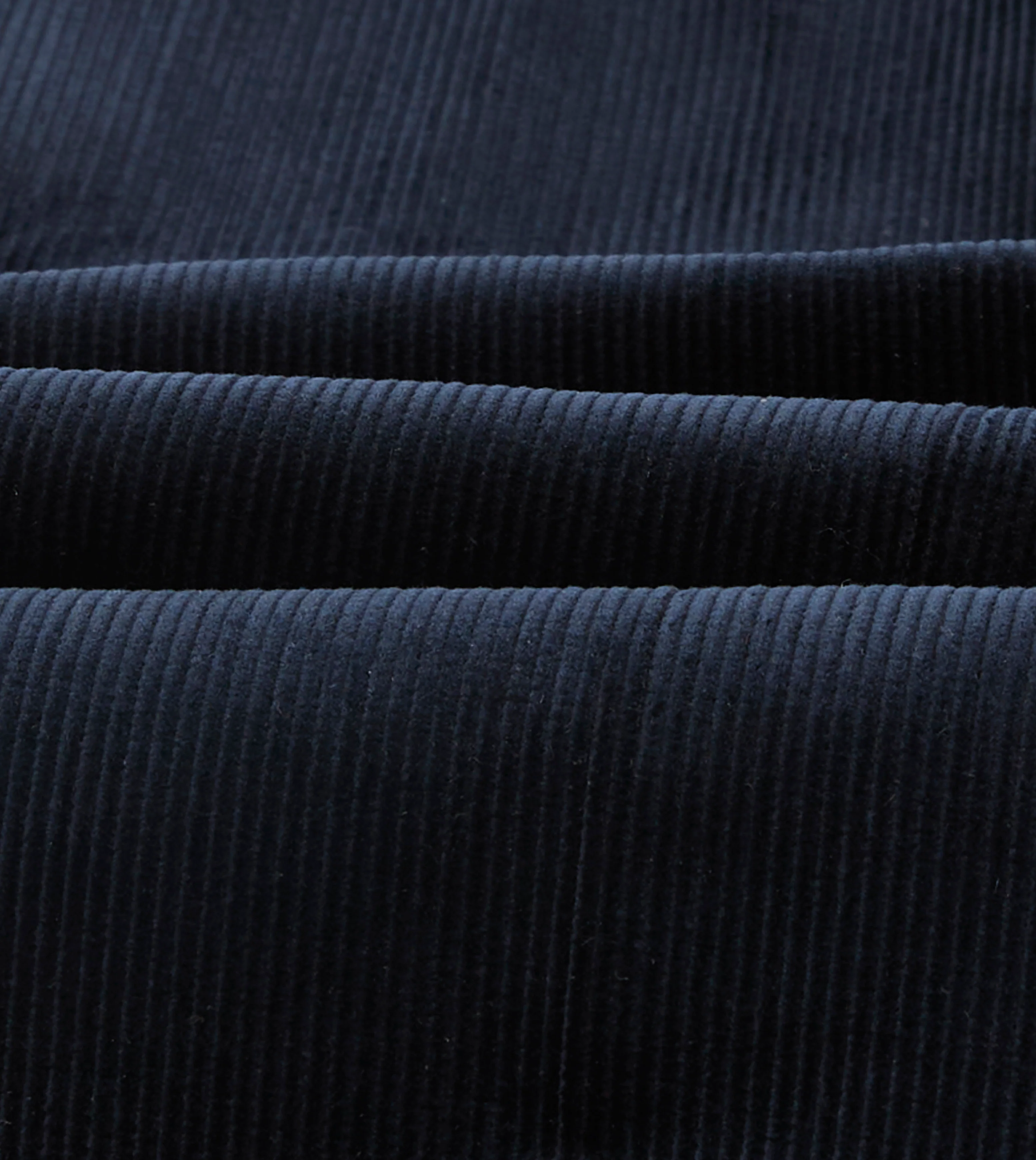 Navy Mid-Wale Corduroy Single Pleat Trouser - Image 2