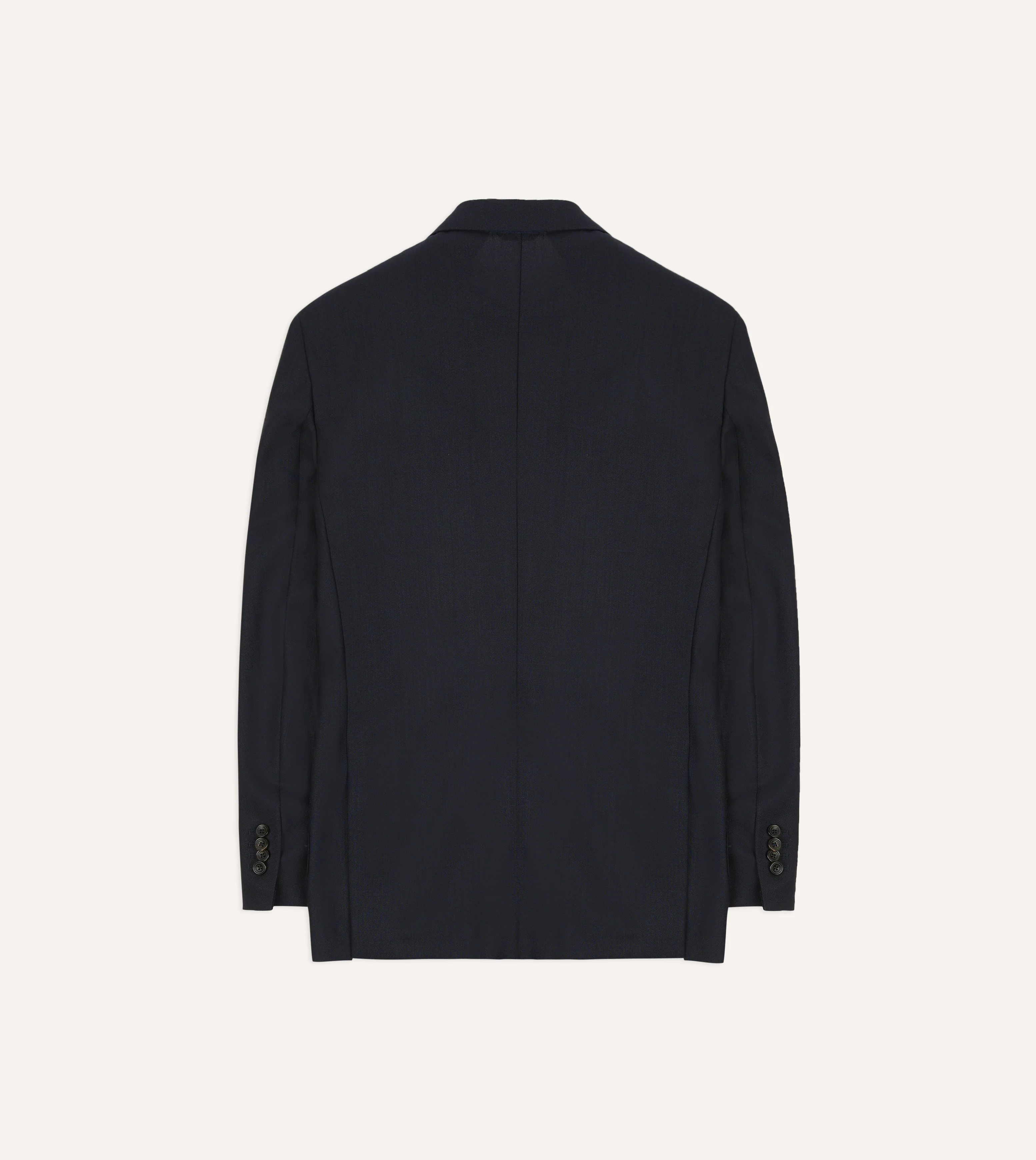 Navy Tropical Wool Tailored Jacket - Image 8