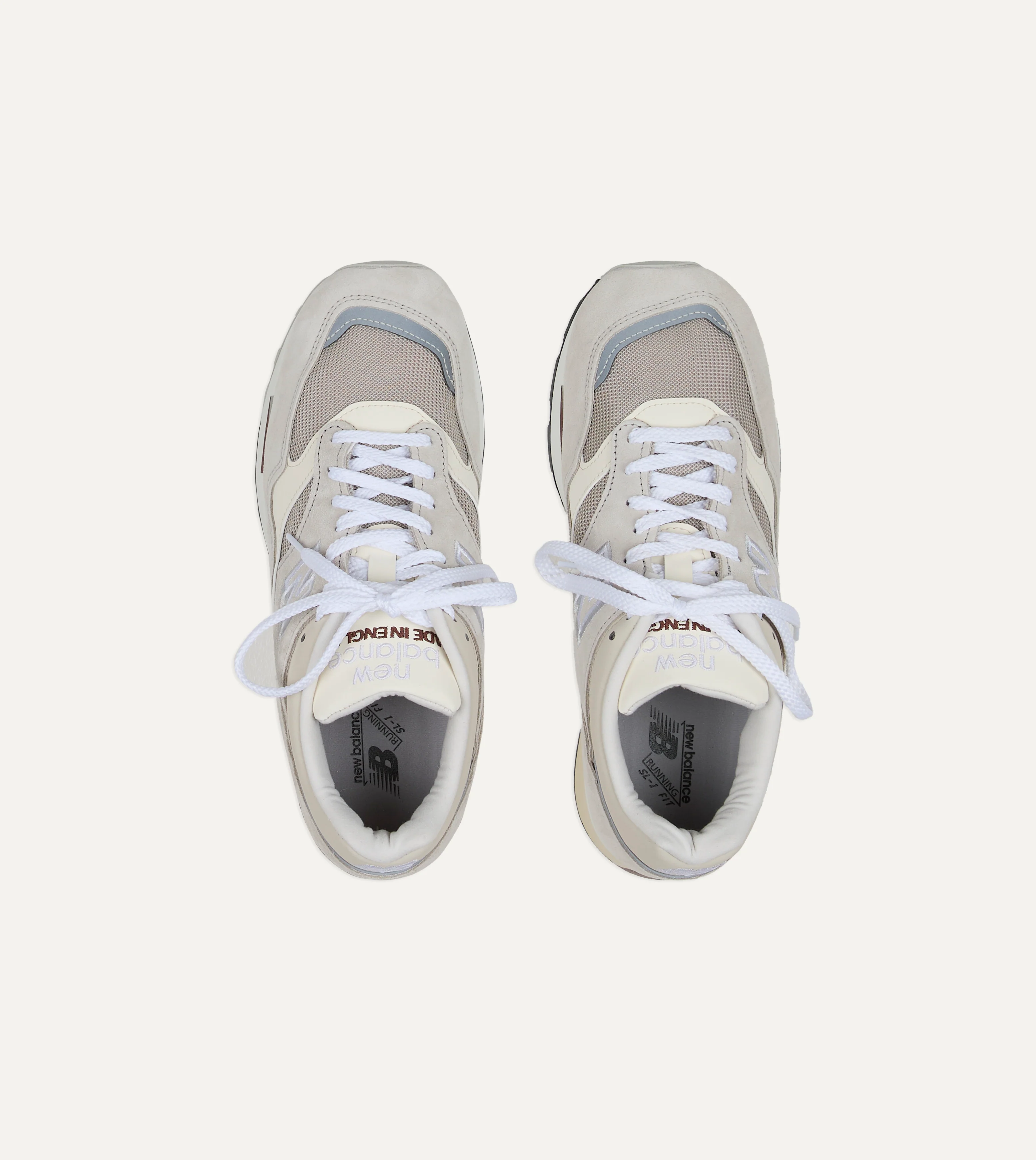 New Balance 'Elevated Essentials' Oyster and Antique White Made in UK 1500 Trainers - Image 4